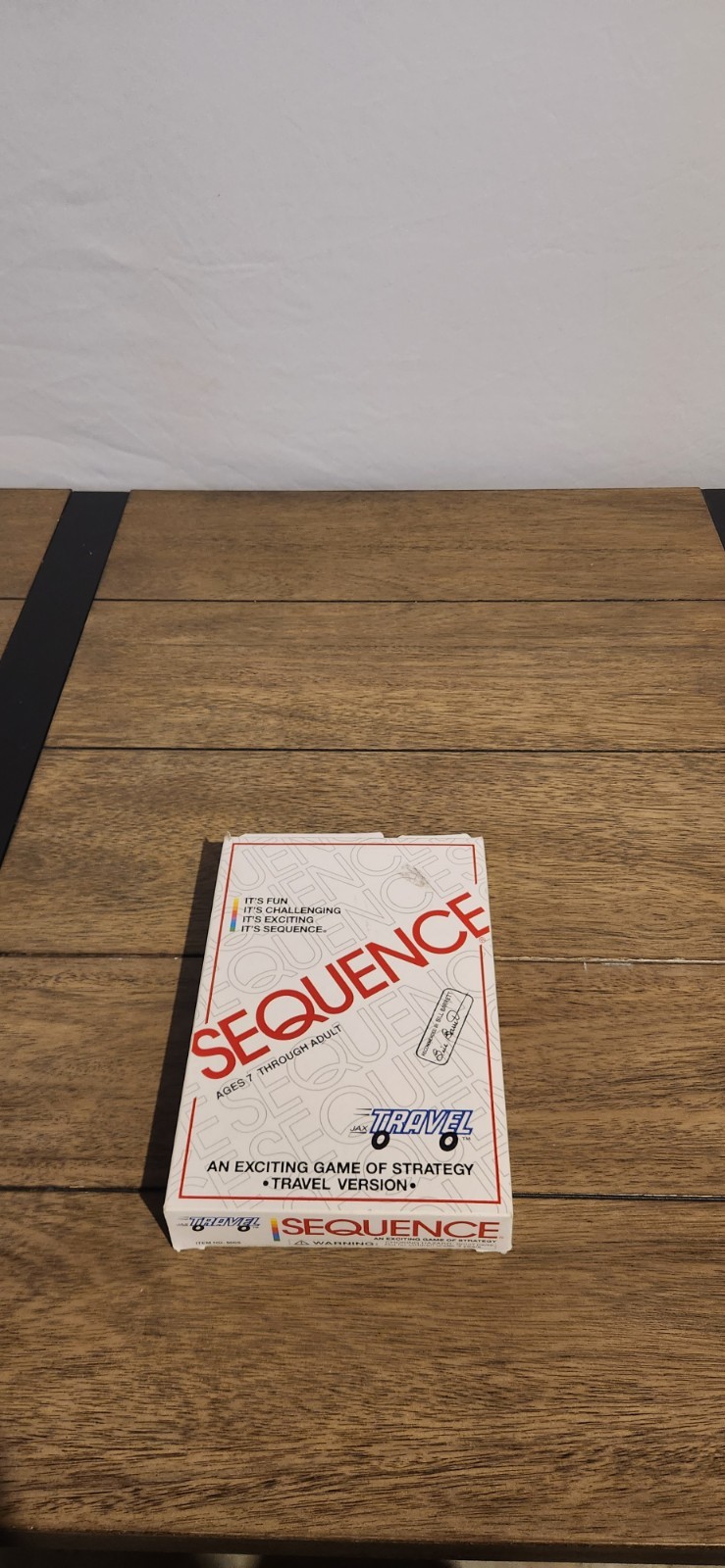 SEQUENCE Game – Strategy Travel Game + Case Board Game – Complete
