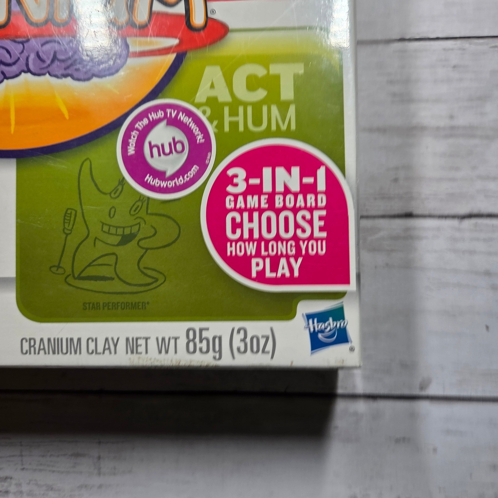 Hasbro Cranium Board Game 3-in-1 Foldout Board Adult 16+ Multi 600 New Cards NEW