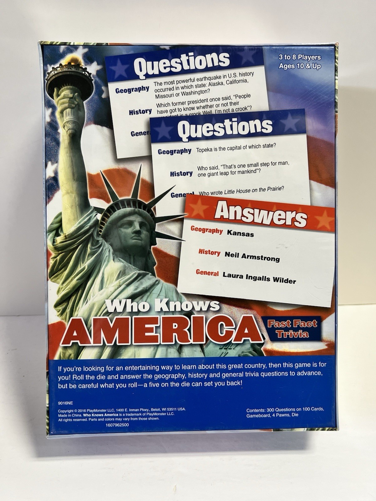 Who Knows America Patriotic Trivia Game Fast Fact New Sealed NIB