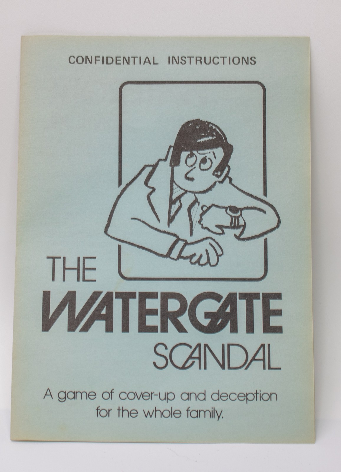 1973 Vintage Watergate Scandal Card Game Mid Century Politics Made in USA