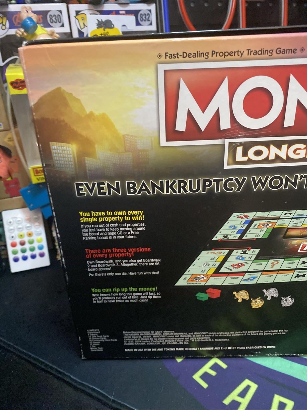 2019 Hasbro: Monopoly- Longest Game Ever Great Condition Complete Rare