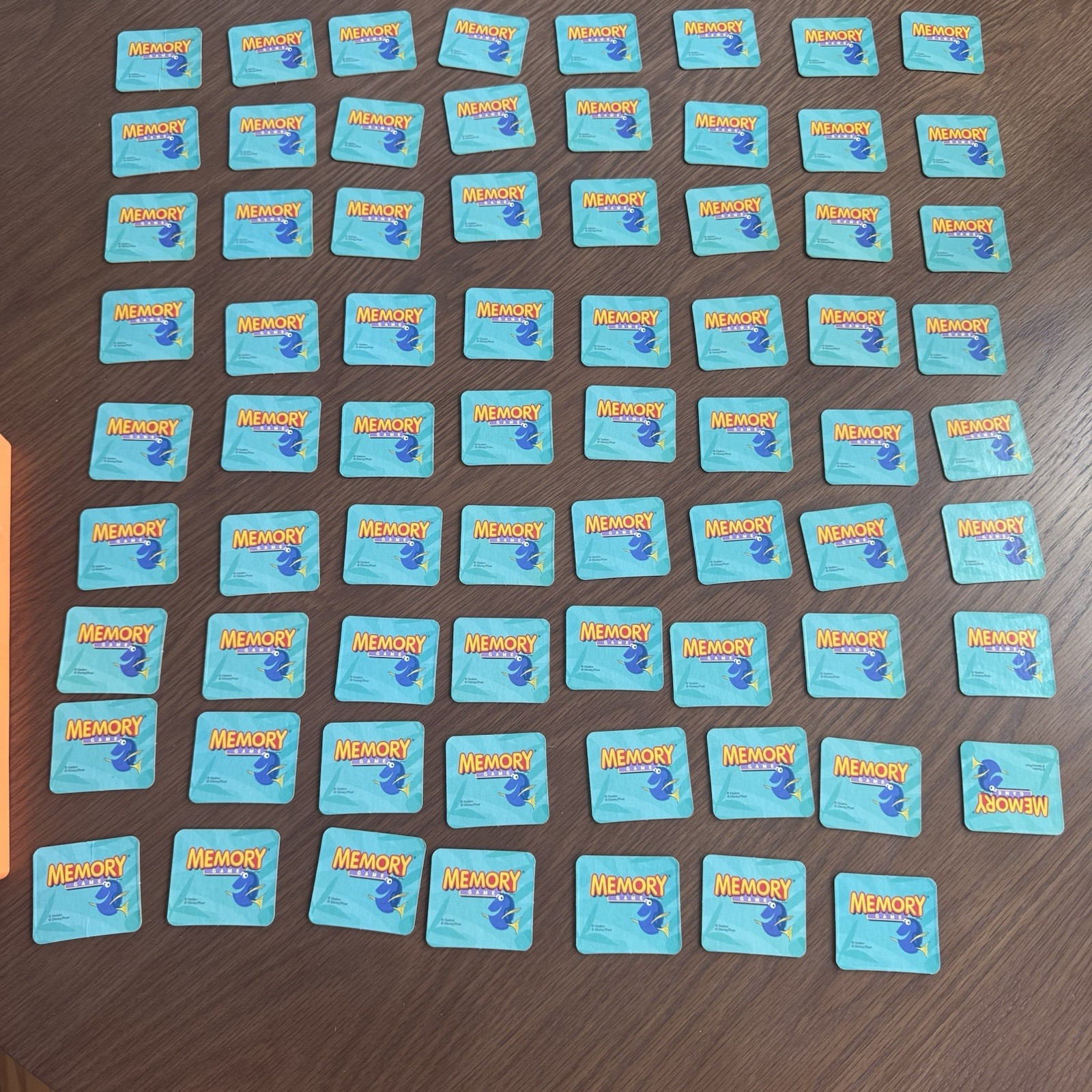 Finding Nemo Memory Game 71/72 Cards 2003 Milton Bradley vintage Vtg