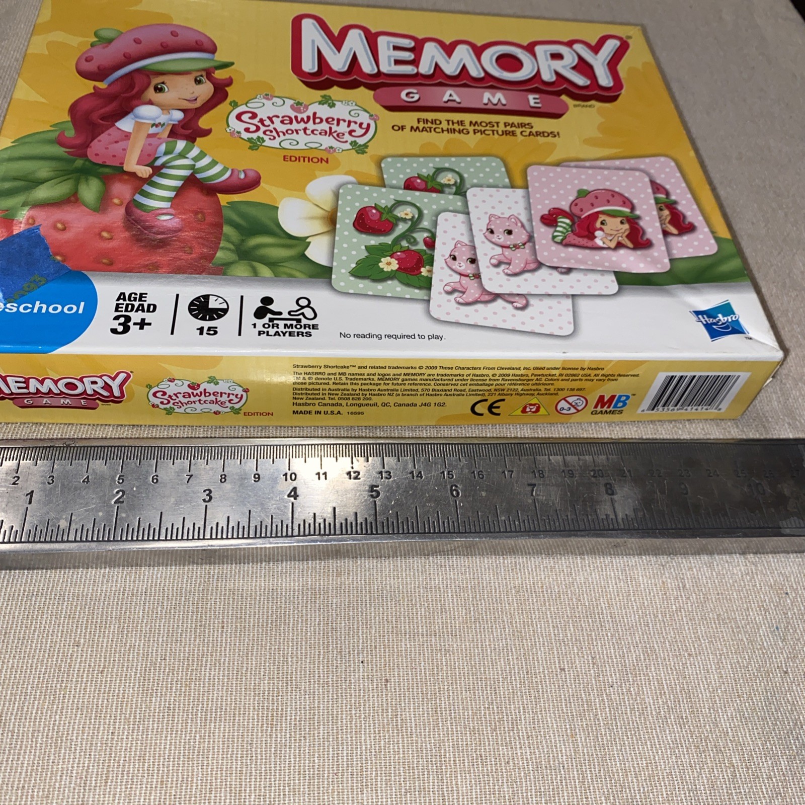 Strawberry Shortcake Edition Memory Match Game Hasbro Learning Kids