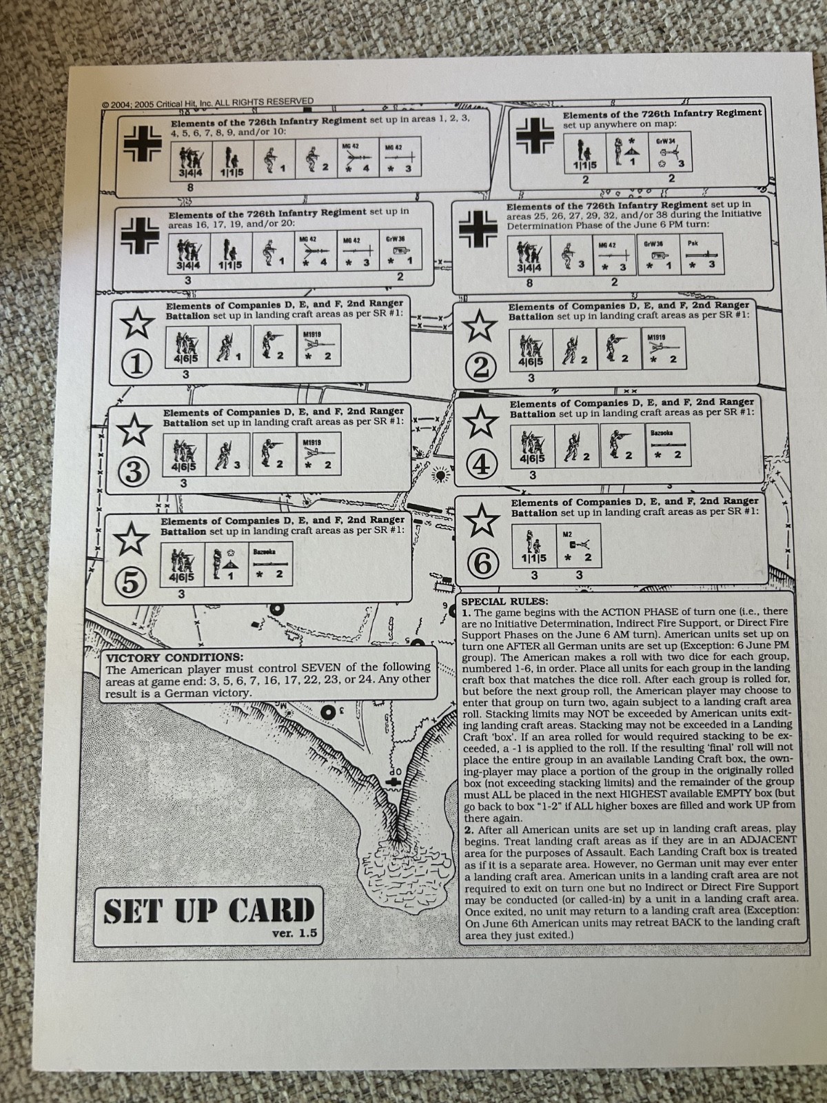 Moments in MiH War Game D-Day – The Great Crusade w/Rudder’s Line- 9