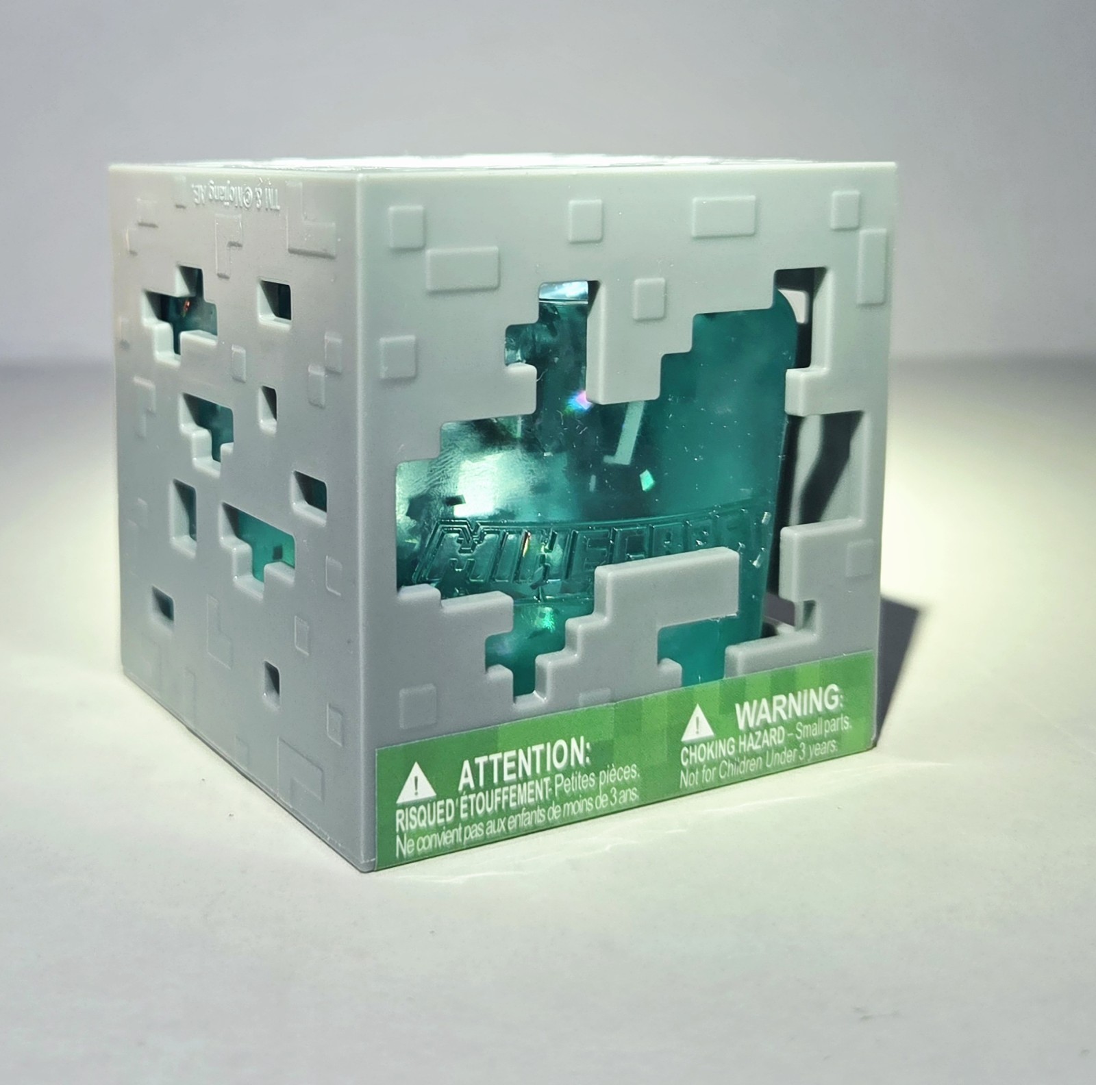 BLUE Minecraft Jelly Cube 2.5″ Mine Craft Squishy Stress Toy NeeDoh Like Cube