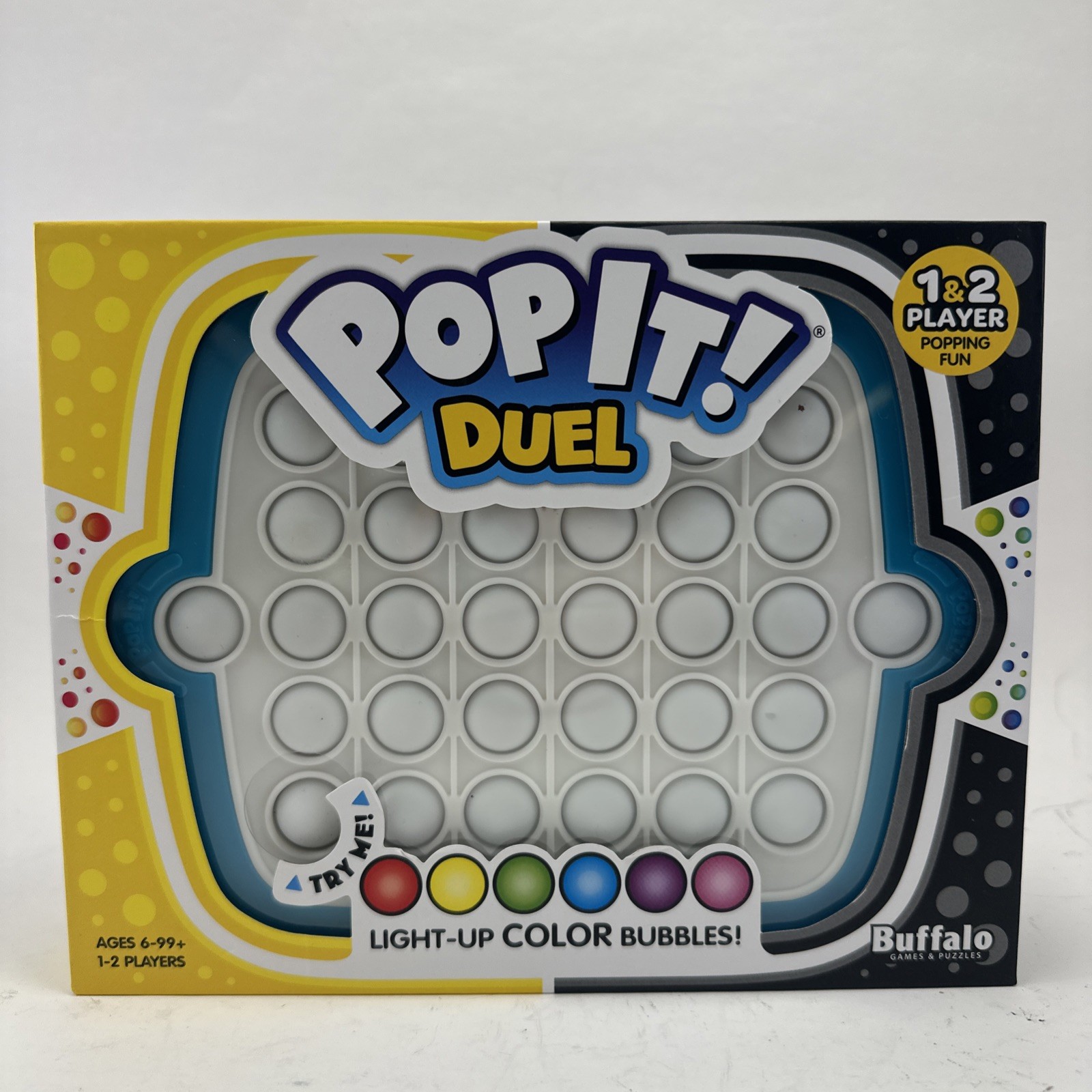 Pop It! Duel Bubble Popping Game for 1-2 Players 6 Ways to Play Memory New NIB