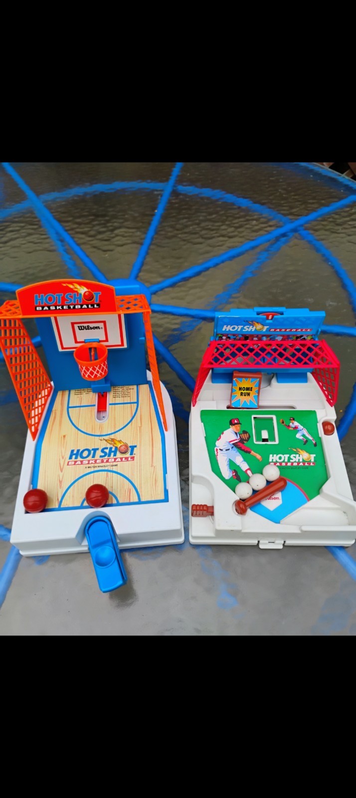 Vintage 1990s Hot Shot Basketball And Baseball