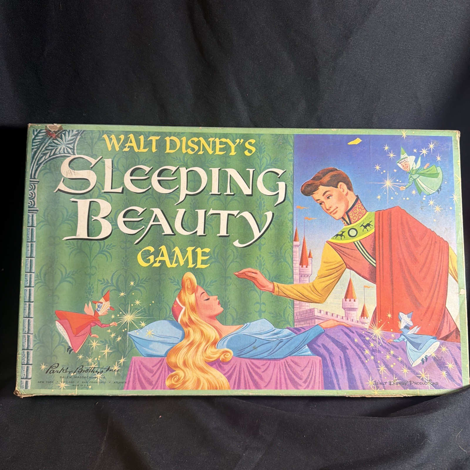 Walt Disney Sleeping Beauty Game 1958 Parker Brothers Almost Complete