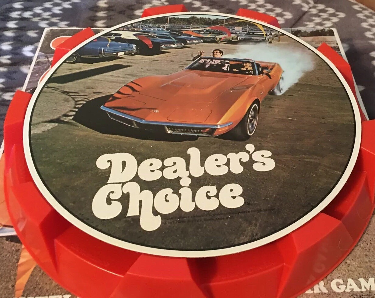 1972 Vintage Dealer’s Choice Game Parker Brothers Used Car Game No Instructions
