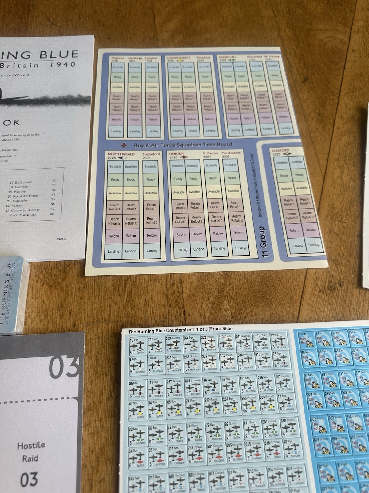 GMT The Burning Blue Battle of Britain, 1940 War Game – Sealed Cards – UNPUNCHED