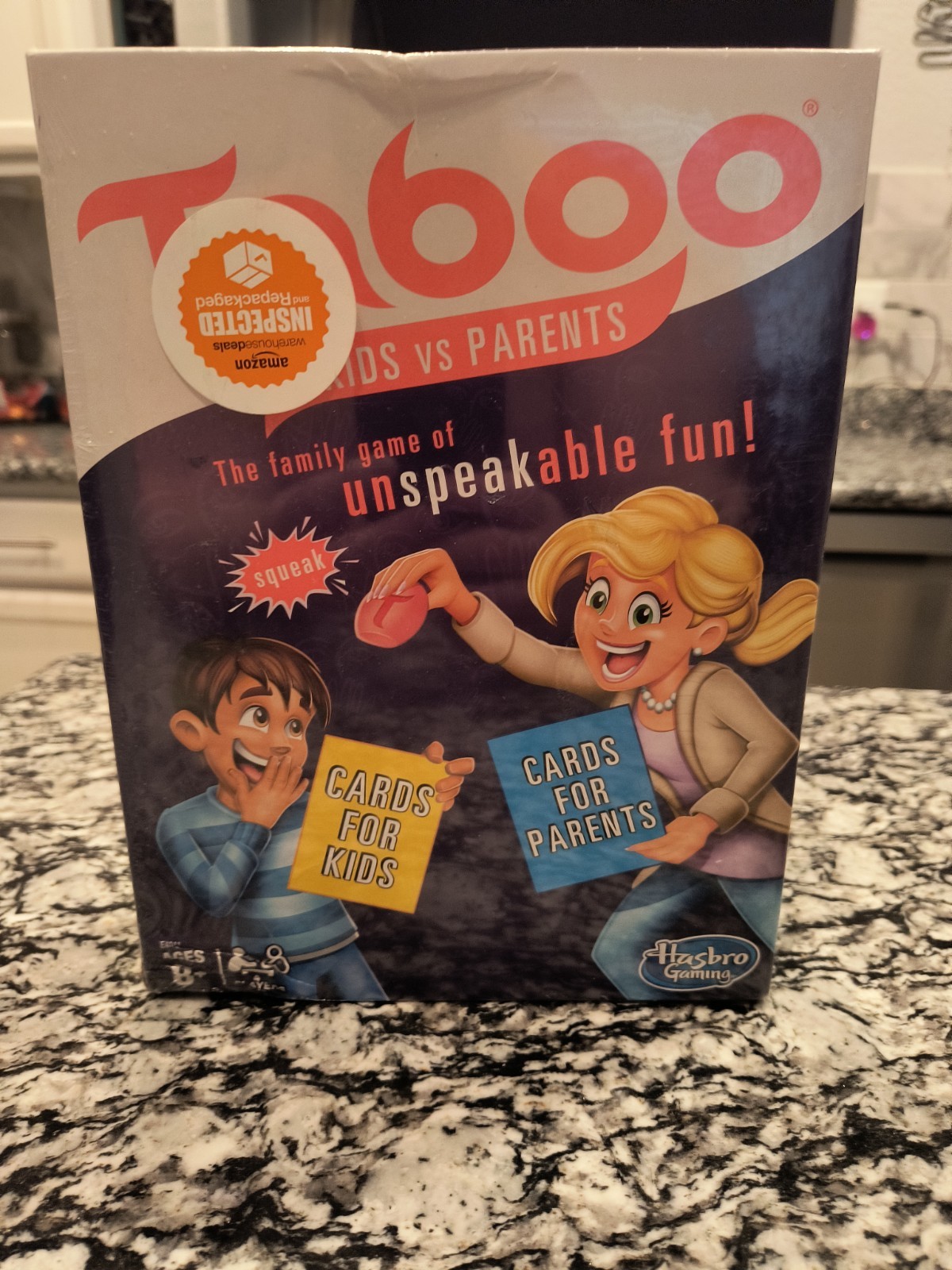 NEW & SEALED! Gaming Taboo Kids vs. Parents Family Fun Board Game Ages 8 and Up