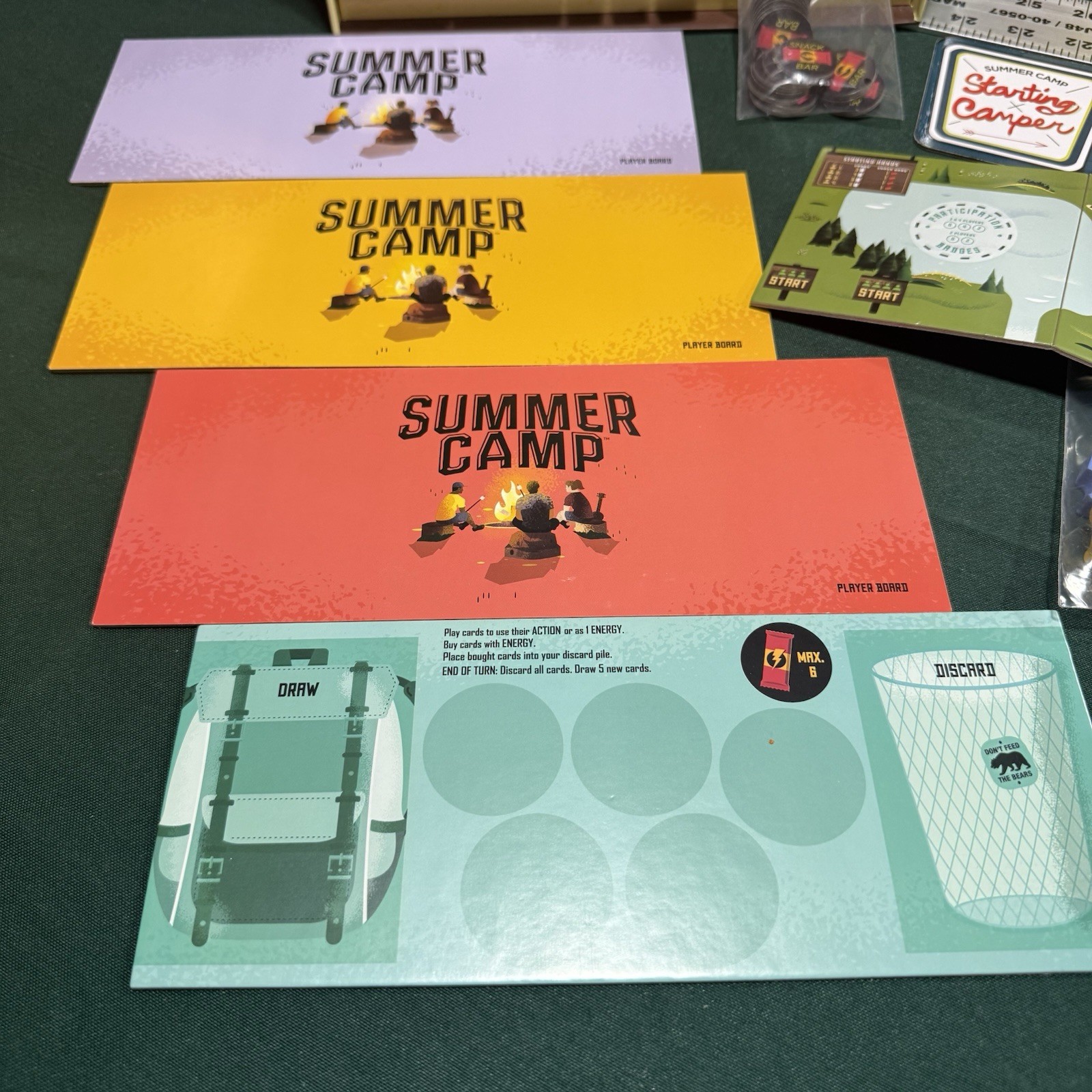 Summer Camp Board Game – Complete – NEW – Buffalo Games – Ships Free – Summer
