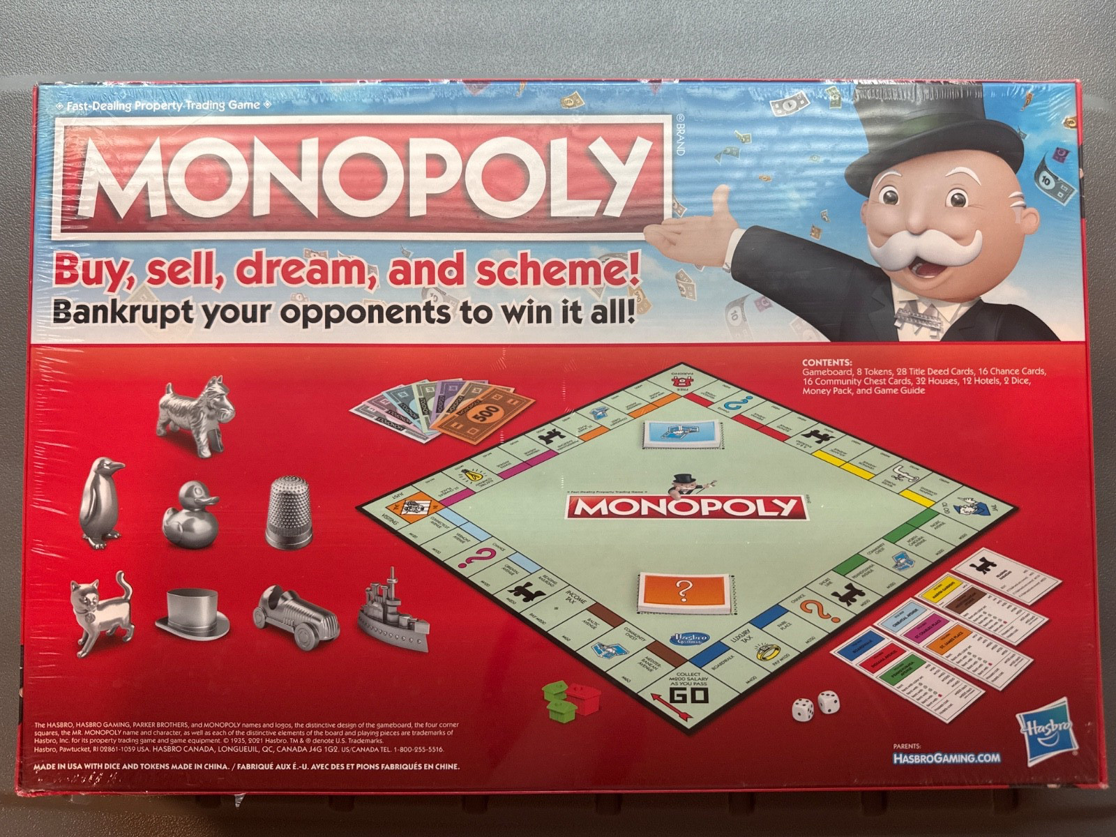 Original Monopoly Game Classic Edition Family Board Game – NEW Sealed