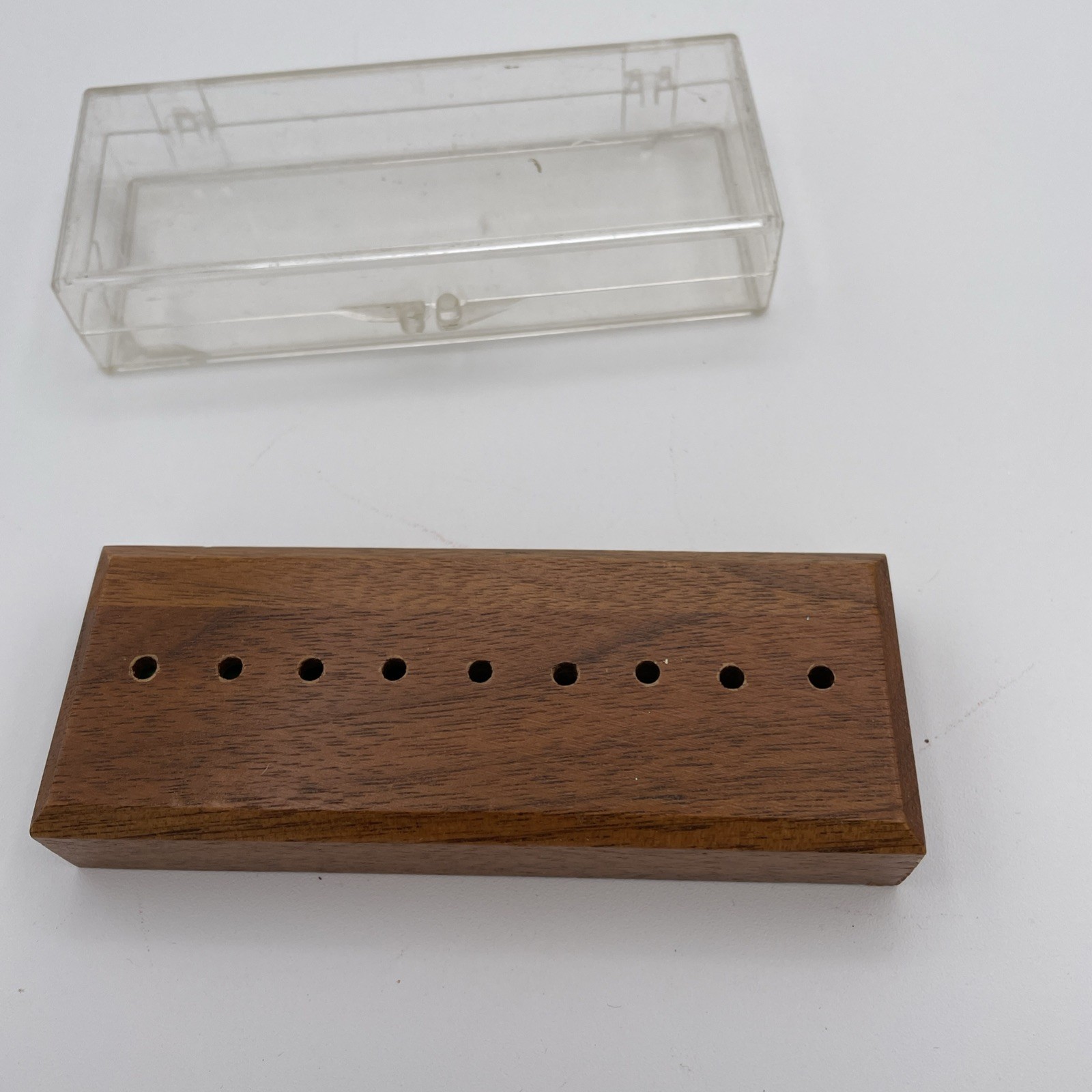 Solid Walnut Drueke & Sons Eight Men On A Raft No. 153 Brain Puzzle Toy Vintage