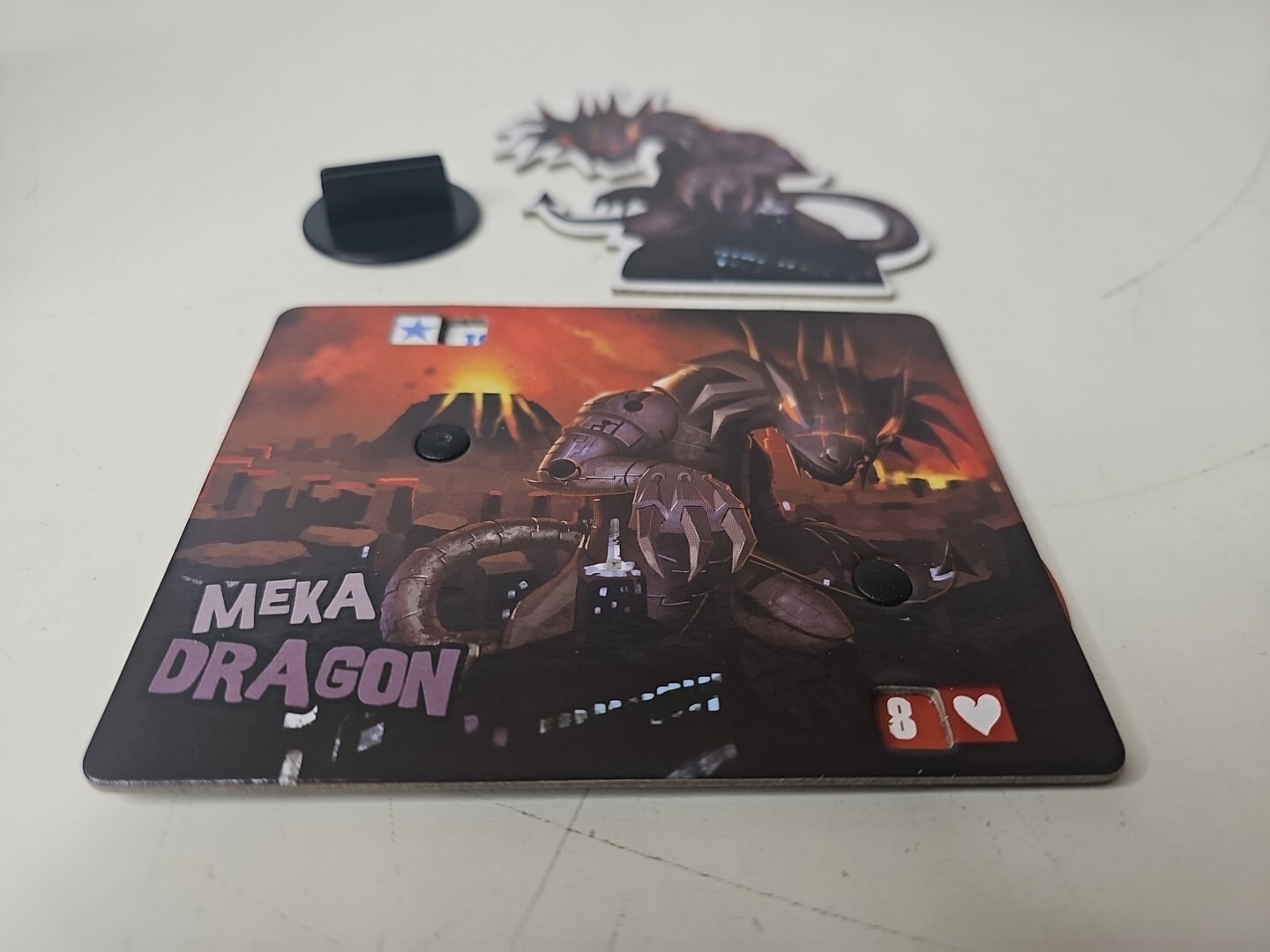 King Of Tokyo 2014 Edition ‘Meka Dragon’ Cardboard Figure/Monster Board Pieces
