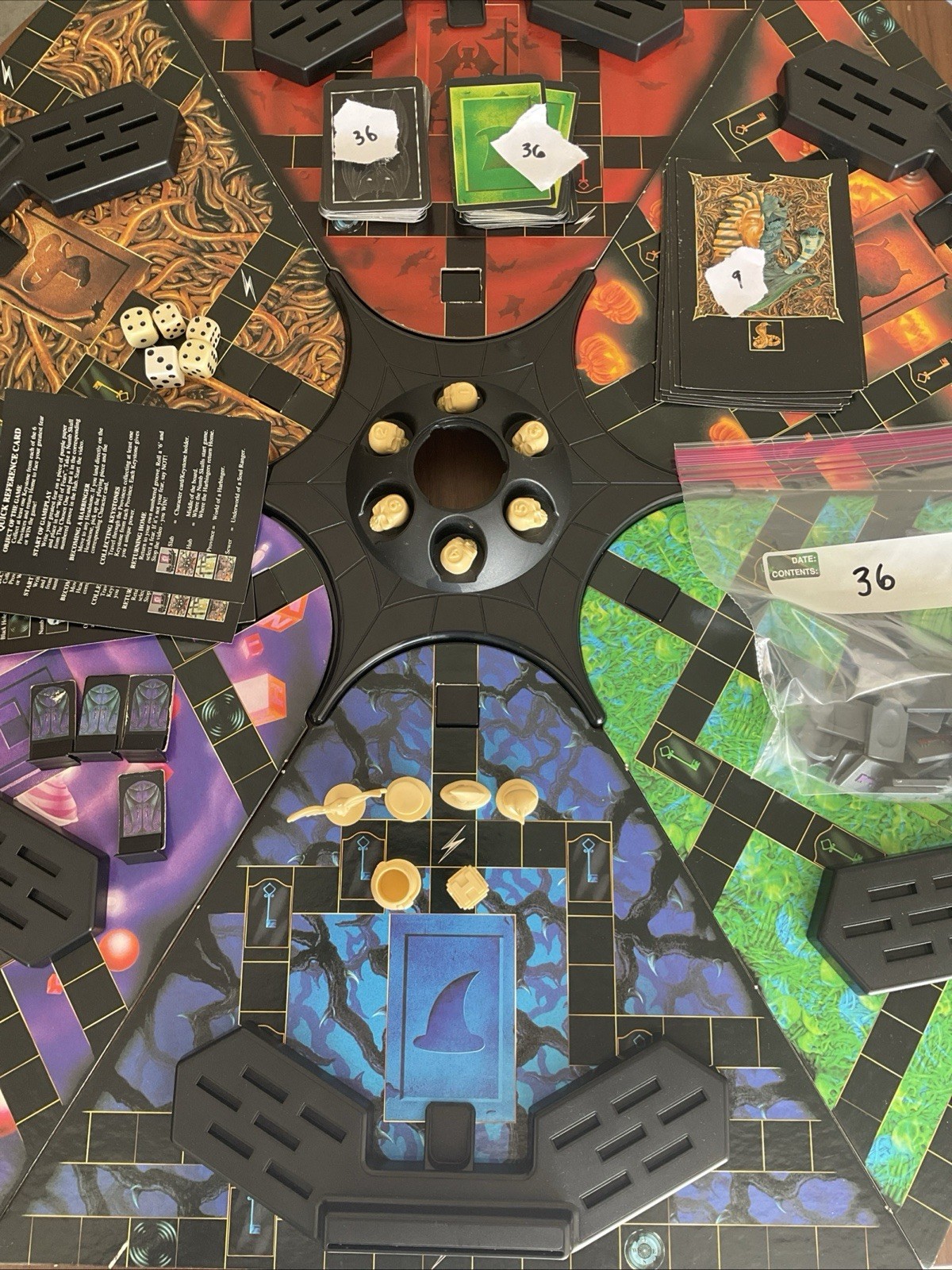 The Harbingers Atmosphere 1995 VHS VCR Video Board Game 100% Complete Horror