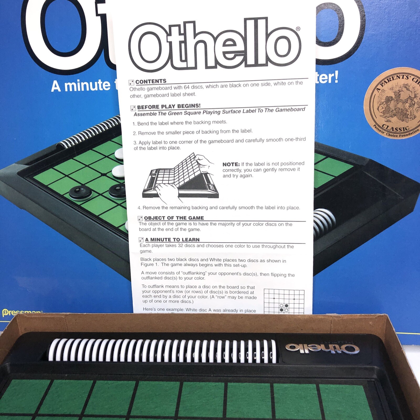 Othello Board Game – A Minute to Learn…a Lifetime to Master! by Pressman Games