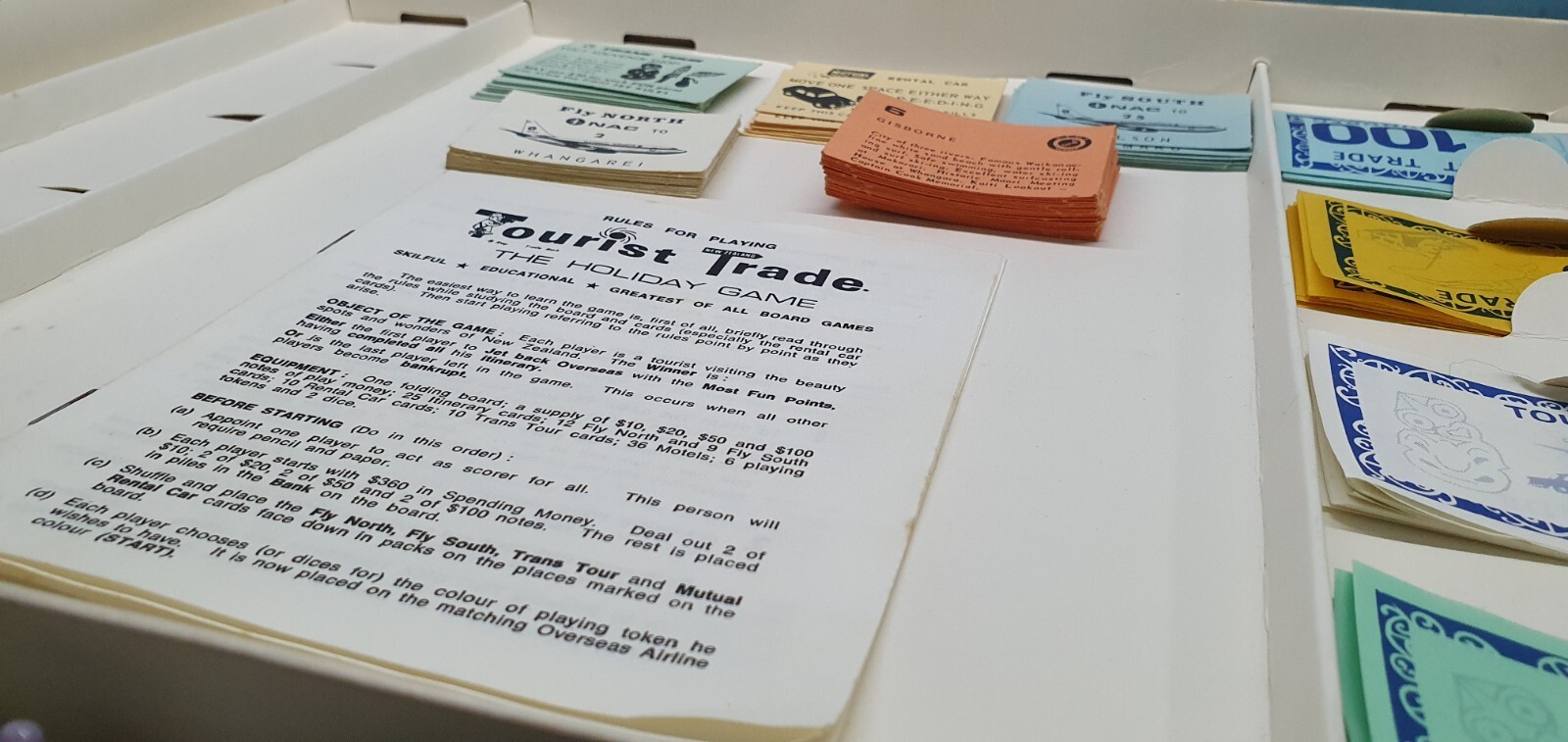 Retro The Holiday Game Tourist Trade New Zealand NAC Trans Tours board game Rare