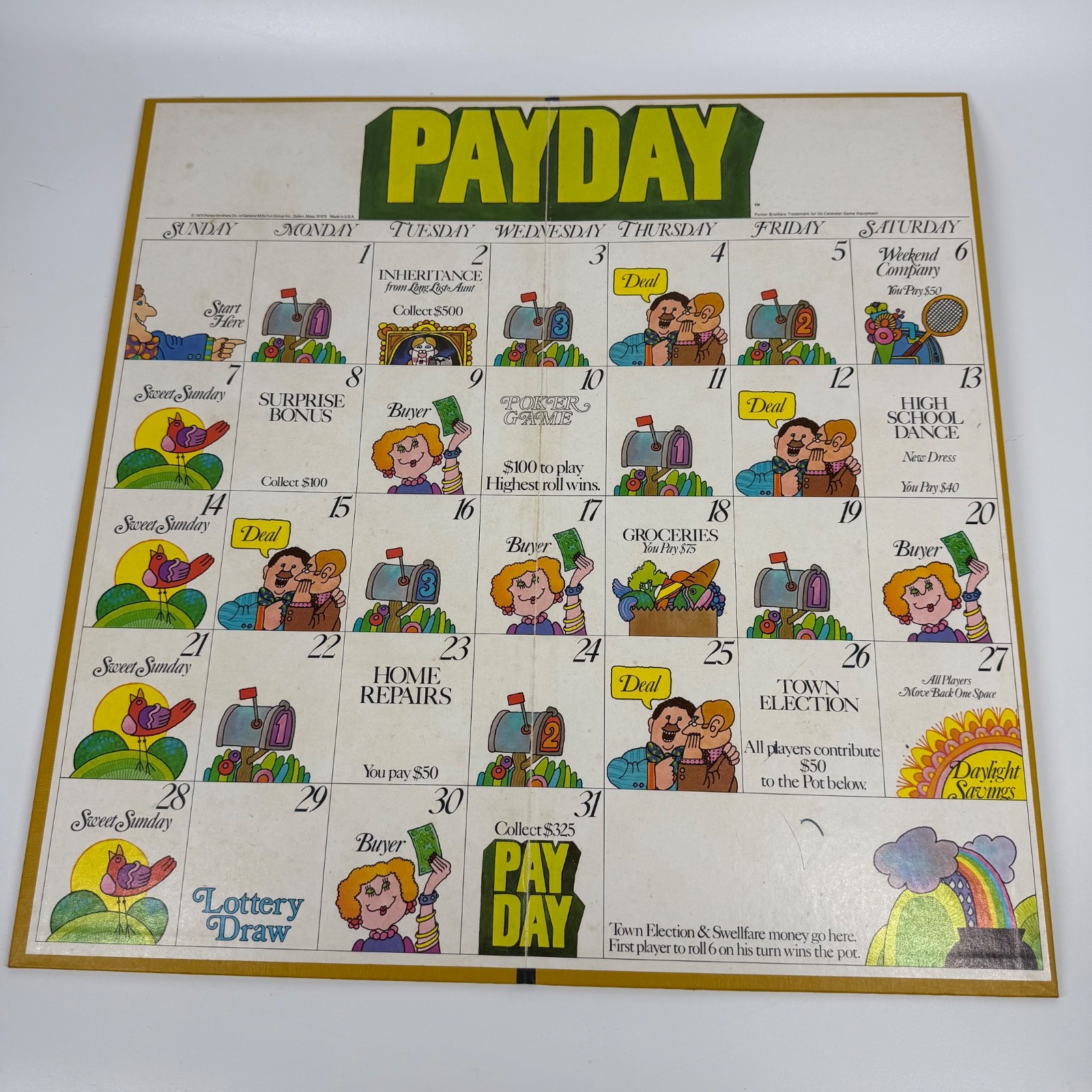 Vintage Pay Day Complete Parker Brothers 1975 Classic Board Game Payday