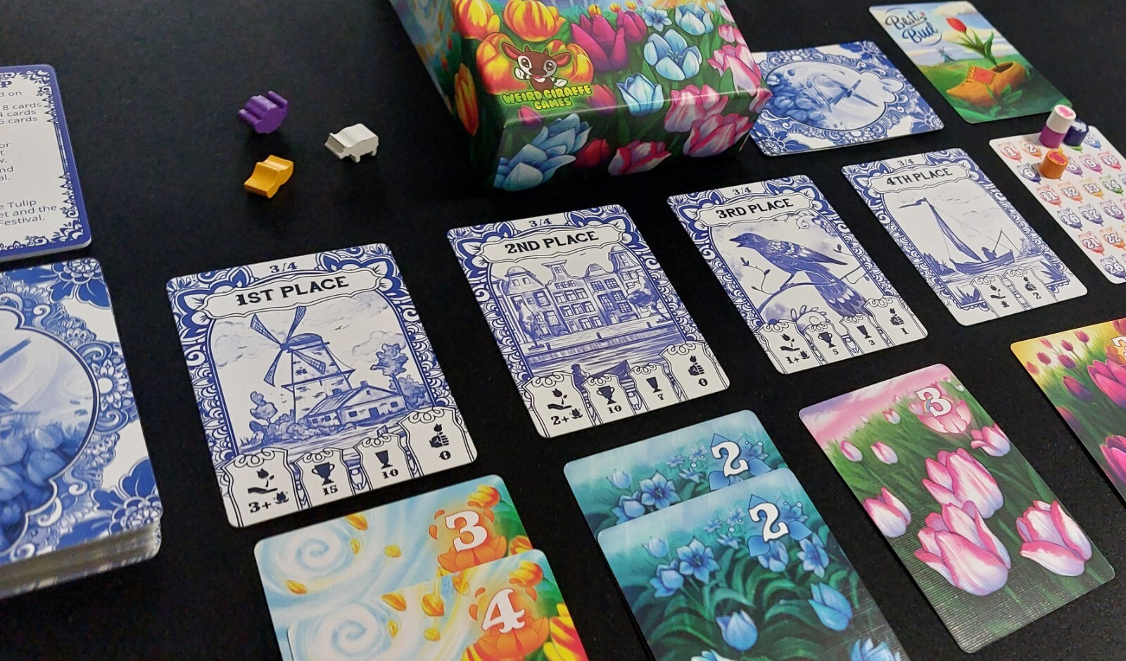 Gift Of Tulips Card Game Weird Giraffe Games GIR-09000 Family Quick Play