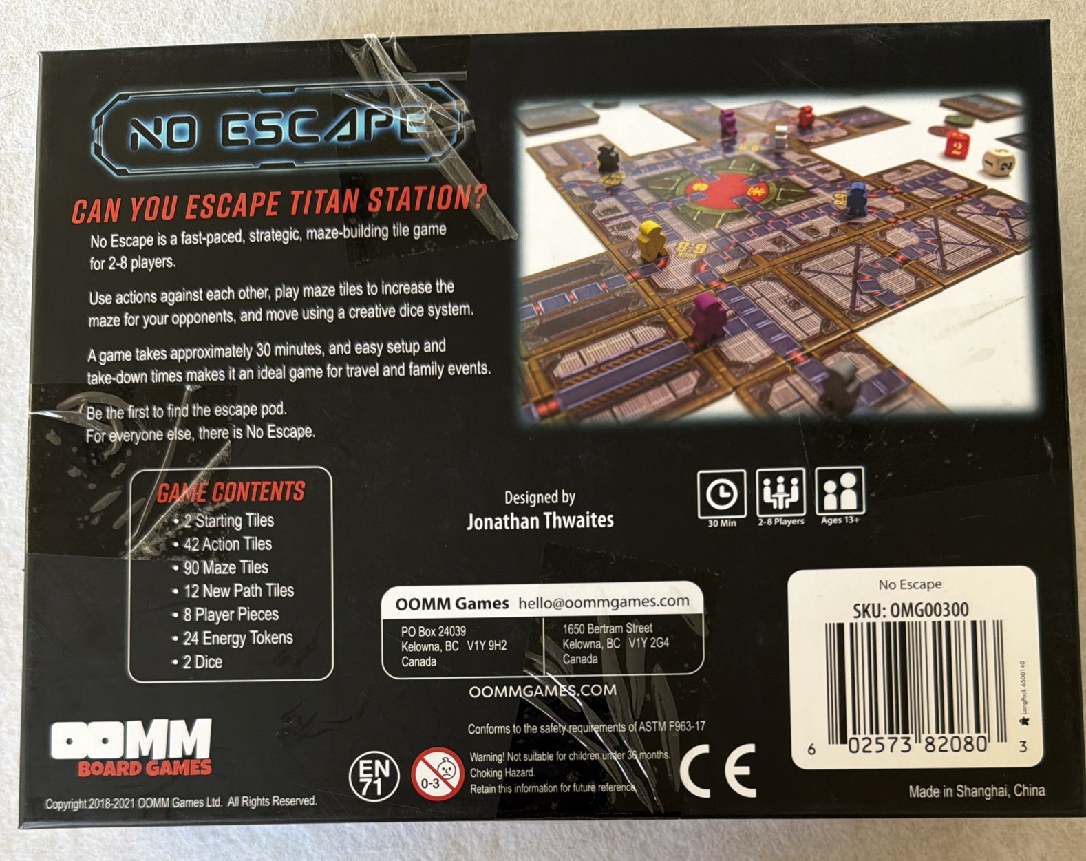 No Escape: Strategic Maze-Building Board Game – Titan Station Escape Adventure