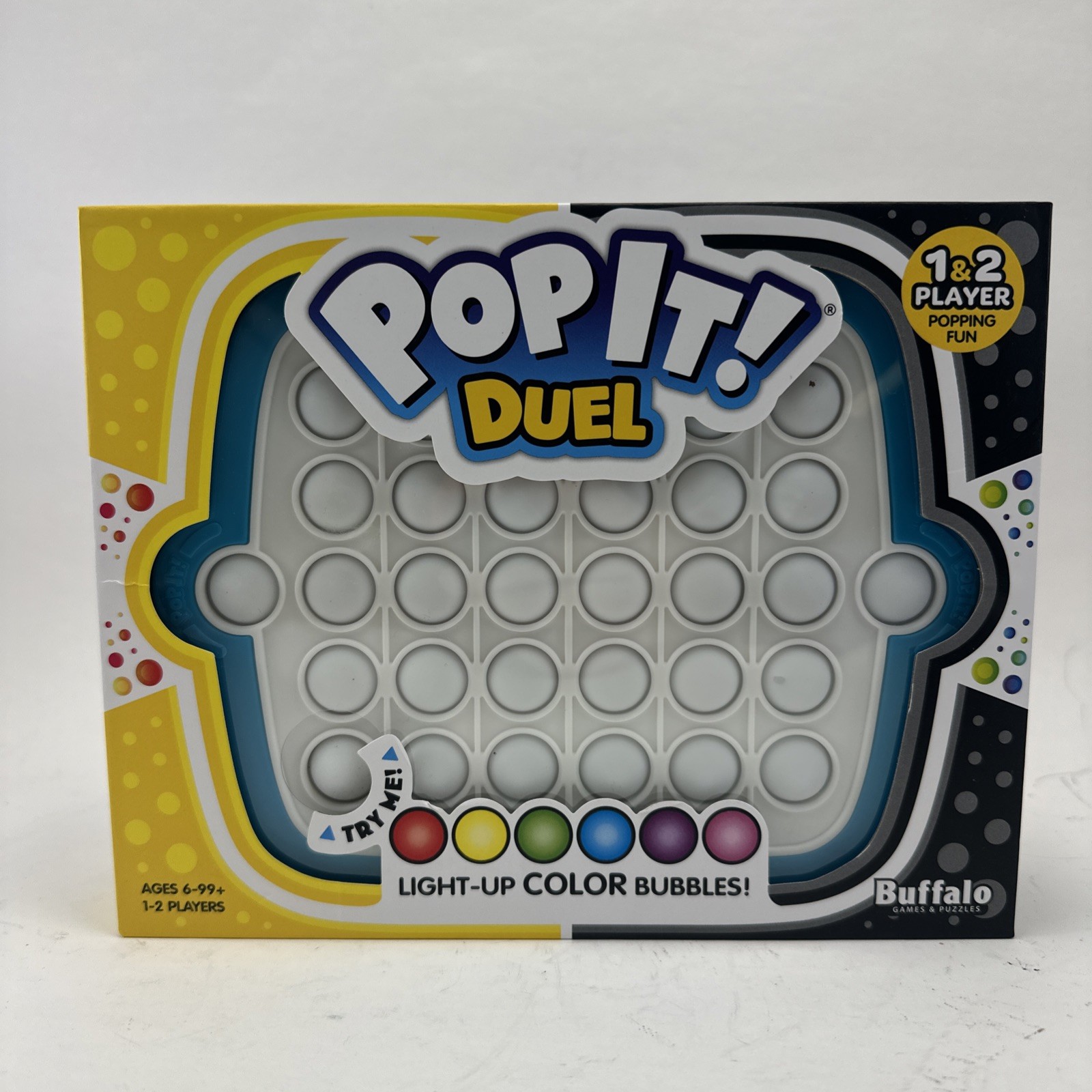 Pop It! Duel Bubble Popping Game for 1-2 Players 6 Ways to Play Memory New NIB