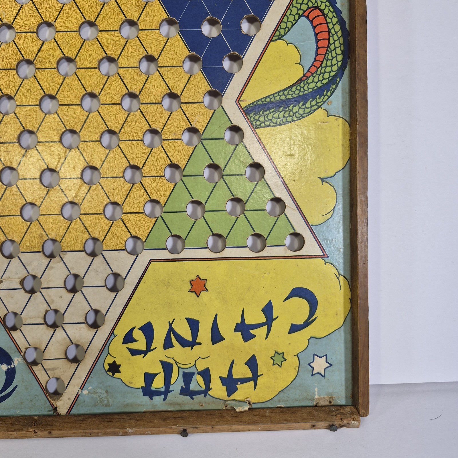 Vintage Chinese Checkers Board ‘Hop Ching ” J Pressman & Co 1940-50s Memorabilia