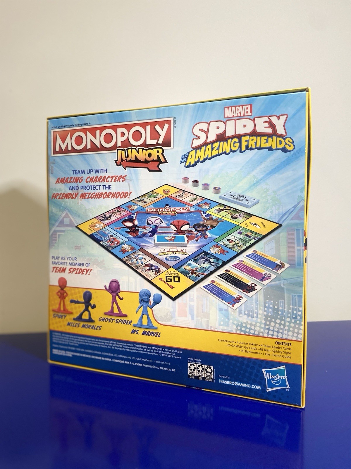 Monopoly Junior: Marvel Spidey and His Amazing Friends Edition Board Game for