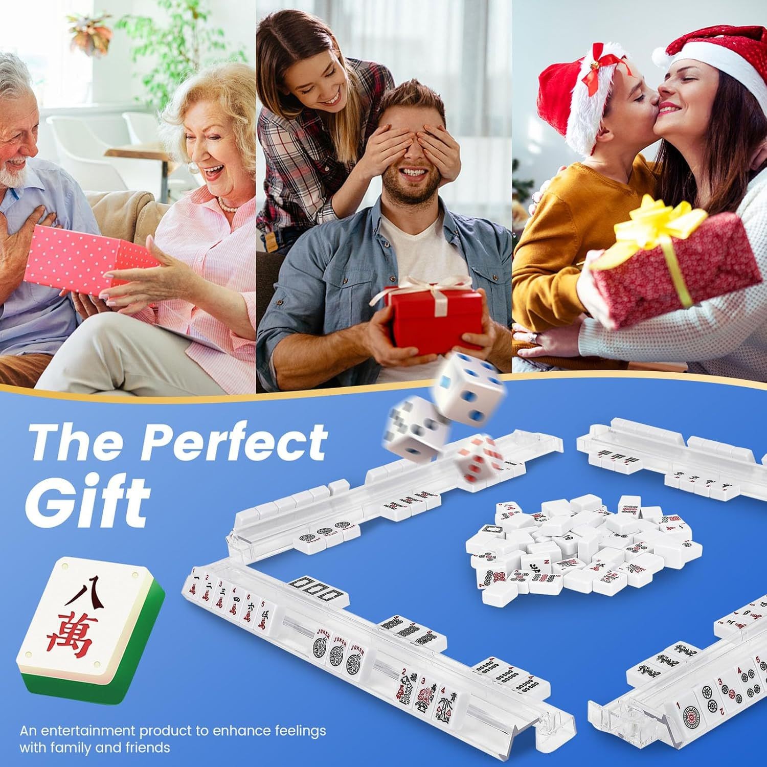 Mahjong ruler thickened 18 inch mahjong three-in-one card ruler