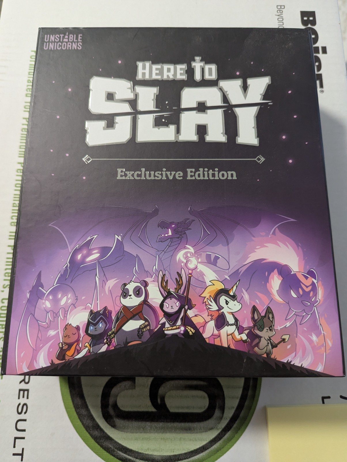 Here to Slay Board Game Sealed Kickstarter Exclusive Edition (Sealed components)