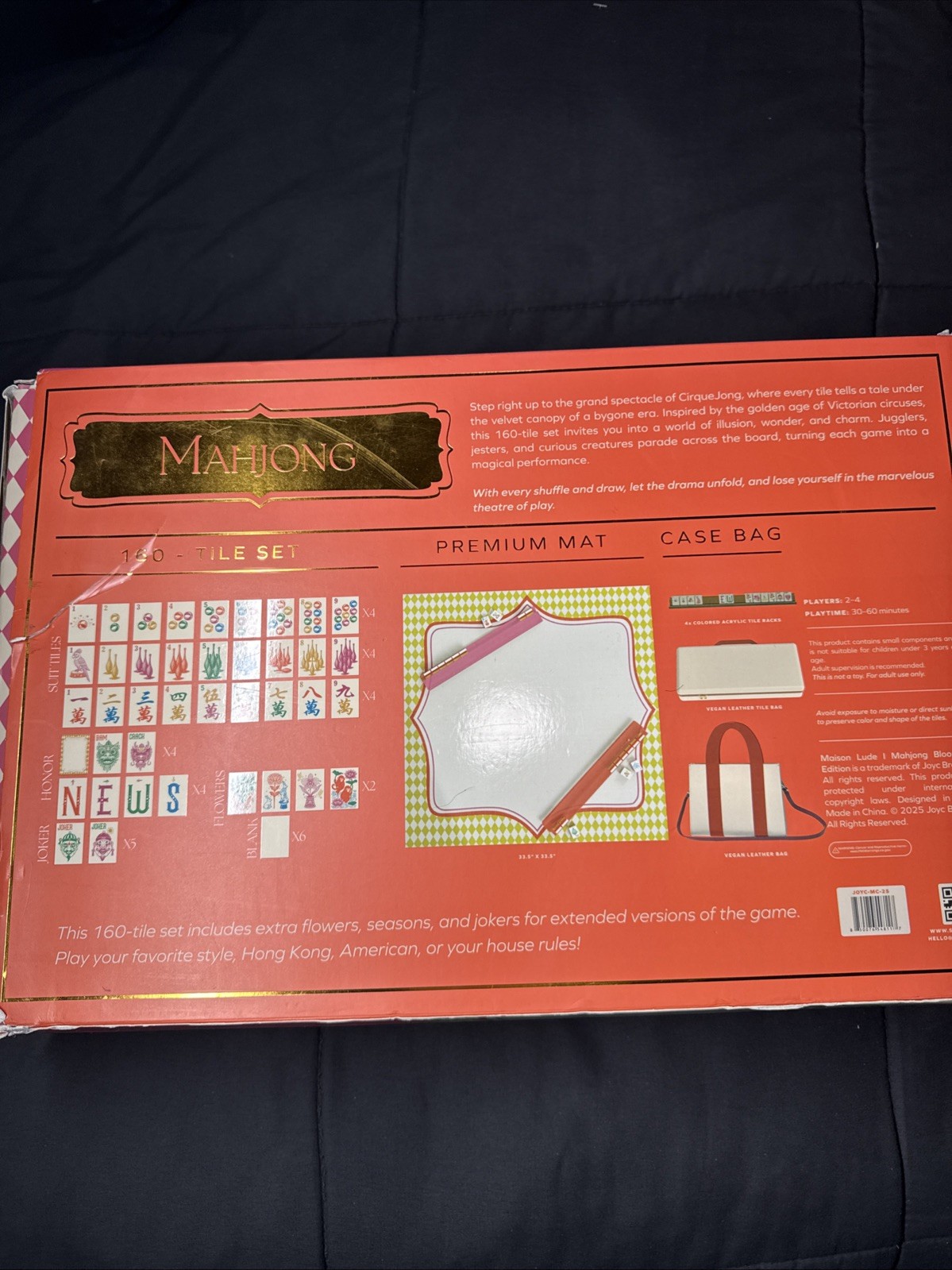 Maison Lude Mahjong Cirque jong Edition Vintage Circus Charm