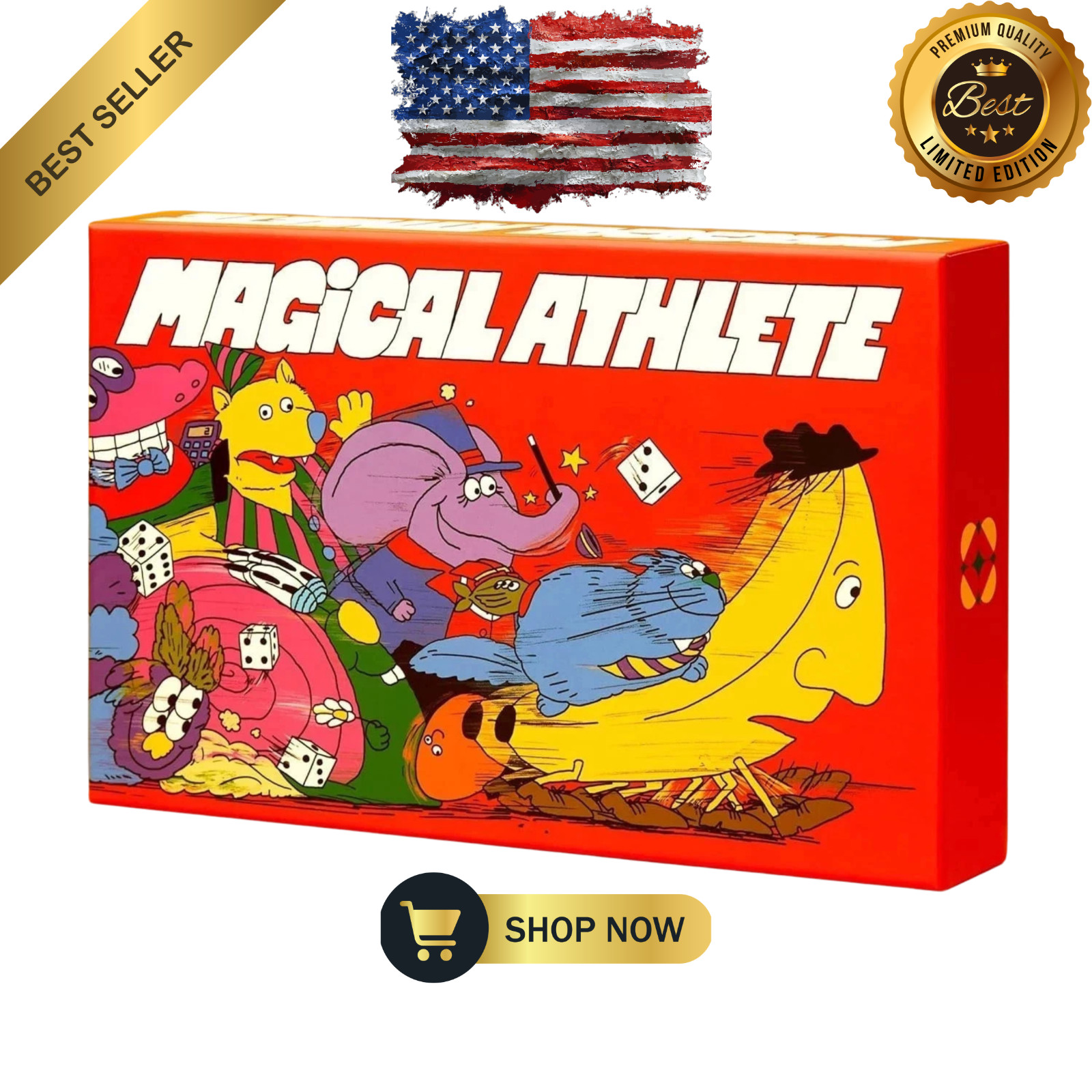 Magical Athlete Board Game – A Party Game of Pure Racing Chaos