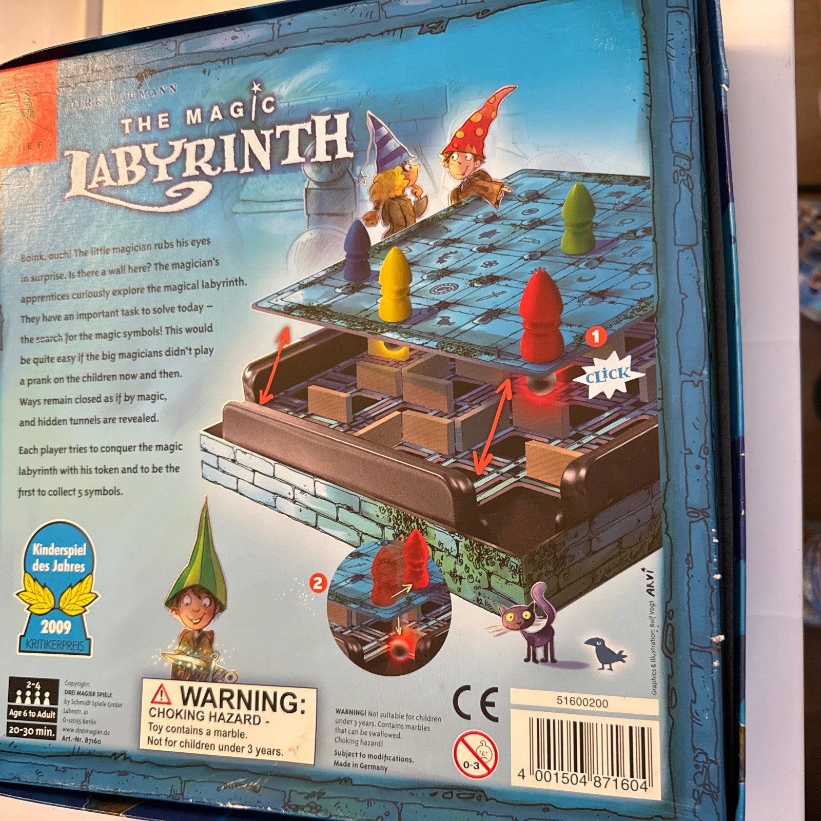 The Magic Labyrinth Game COMPLETE Drei Magier 2016 Maze Marbles Fantasy