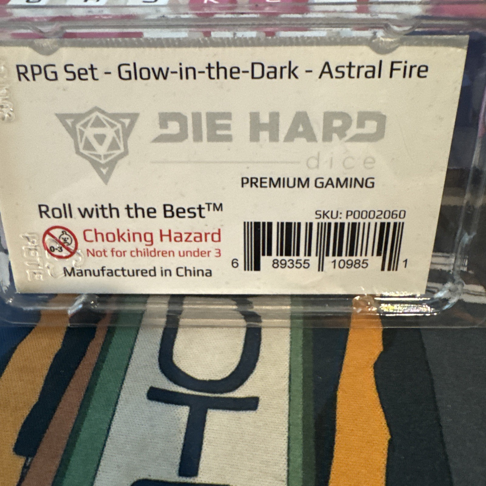 RPG Polyhedral Set (Astral Fire ) – Die Hard Dice 7 Dice Glows In The Dark