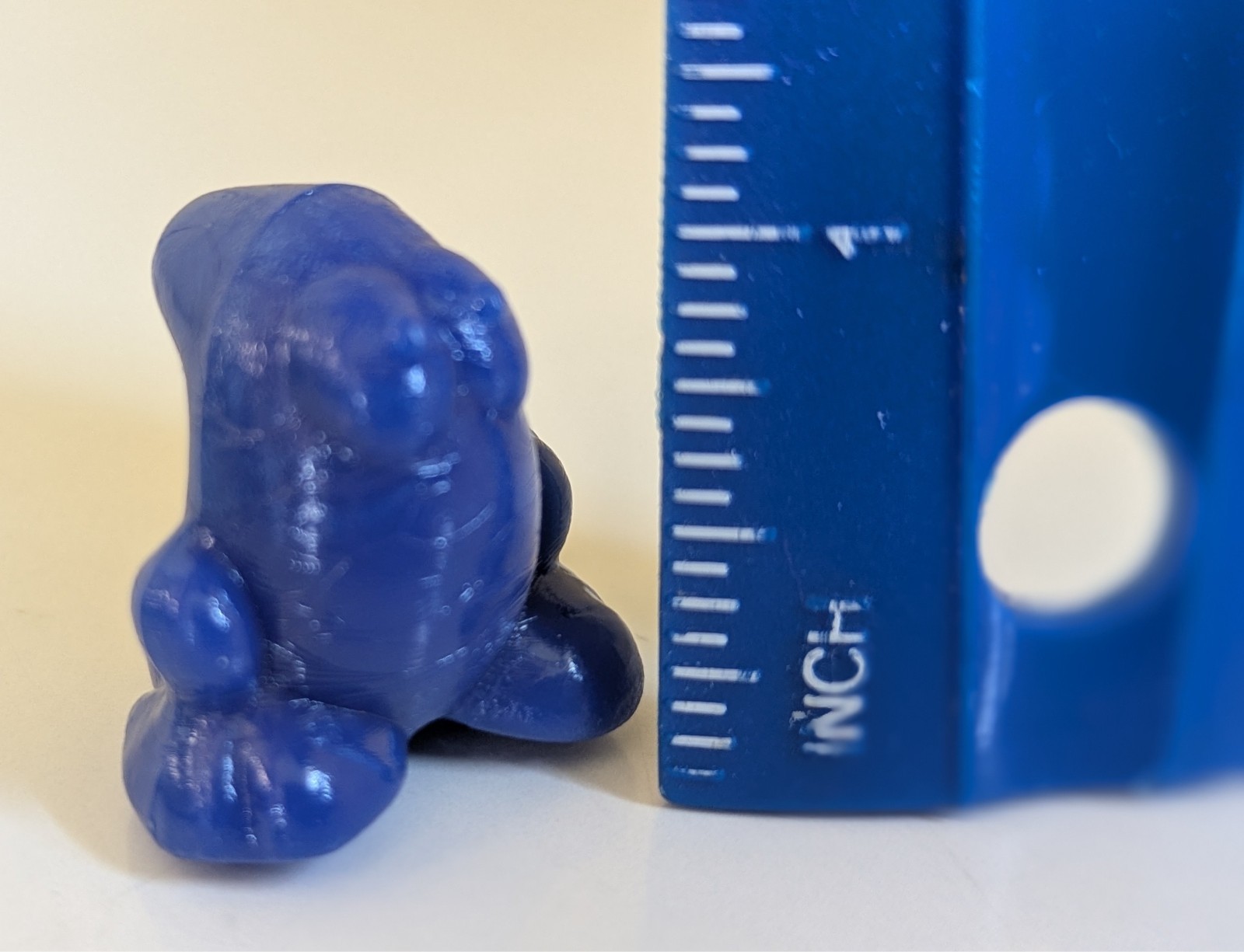 GOGO’S Vintage Solid Dark Royal BLUE EGGY CRAZY BONES Classic Original 1996 1″