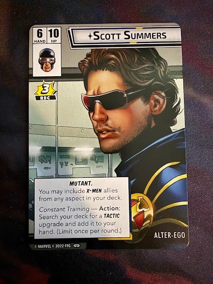 [Marvel Champions LCG] Cyclops (Alternate Art) – Mutant Genesis Promo Card – NM