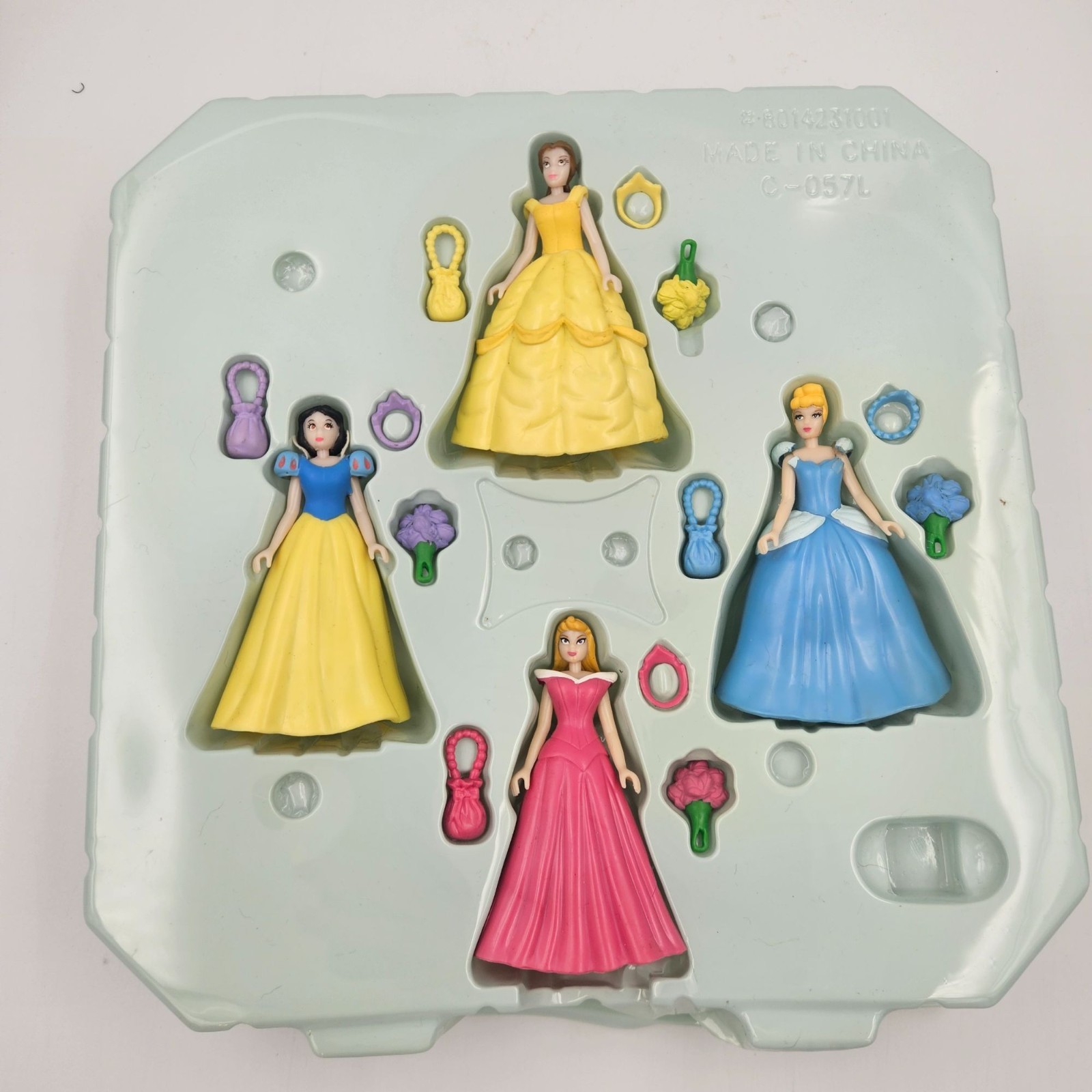 Disney Princess Gowns & Crowns Board Game By MB Milton Missing Dice & Stands