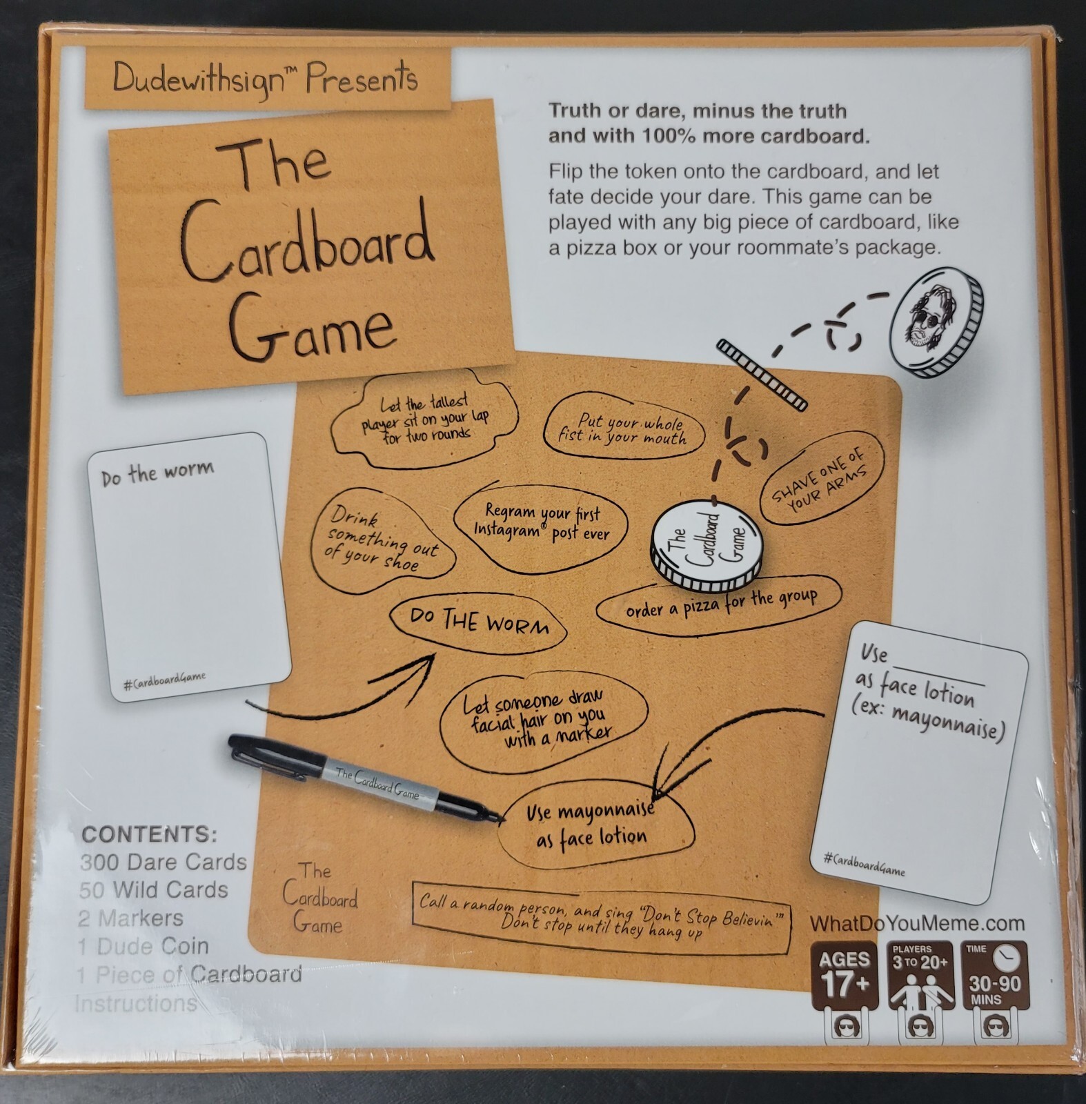 The Cardboard Game by What Do You Meme? BRAND NEW Dude With Sign’s Multiple