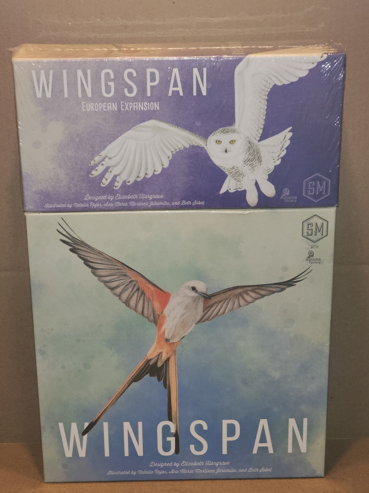 Stonemaier Games STM910 Wingspan 2nd Edition Board Game Plus European Expansions