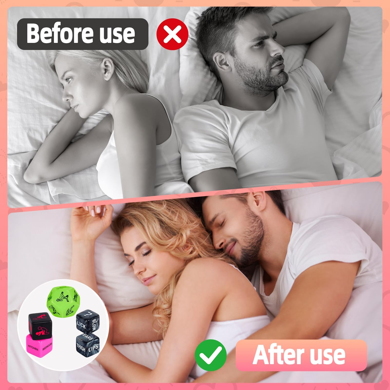 Sex Dice Set, Sex Game Positon Dice Adult Dice Game for Date Night Positions …