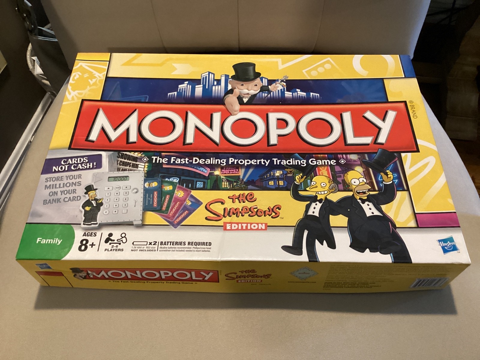 Monopoly The Simpsons Edition 2009 Electronic Banking Game Complete-NEW Open Box