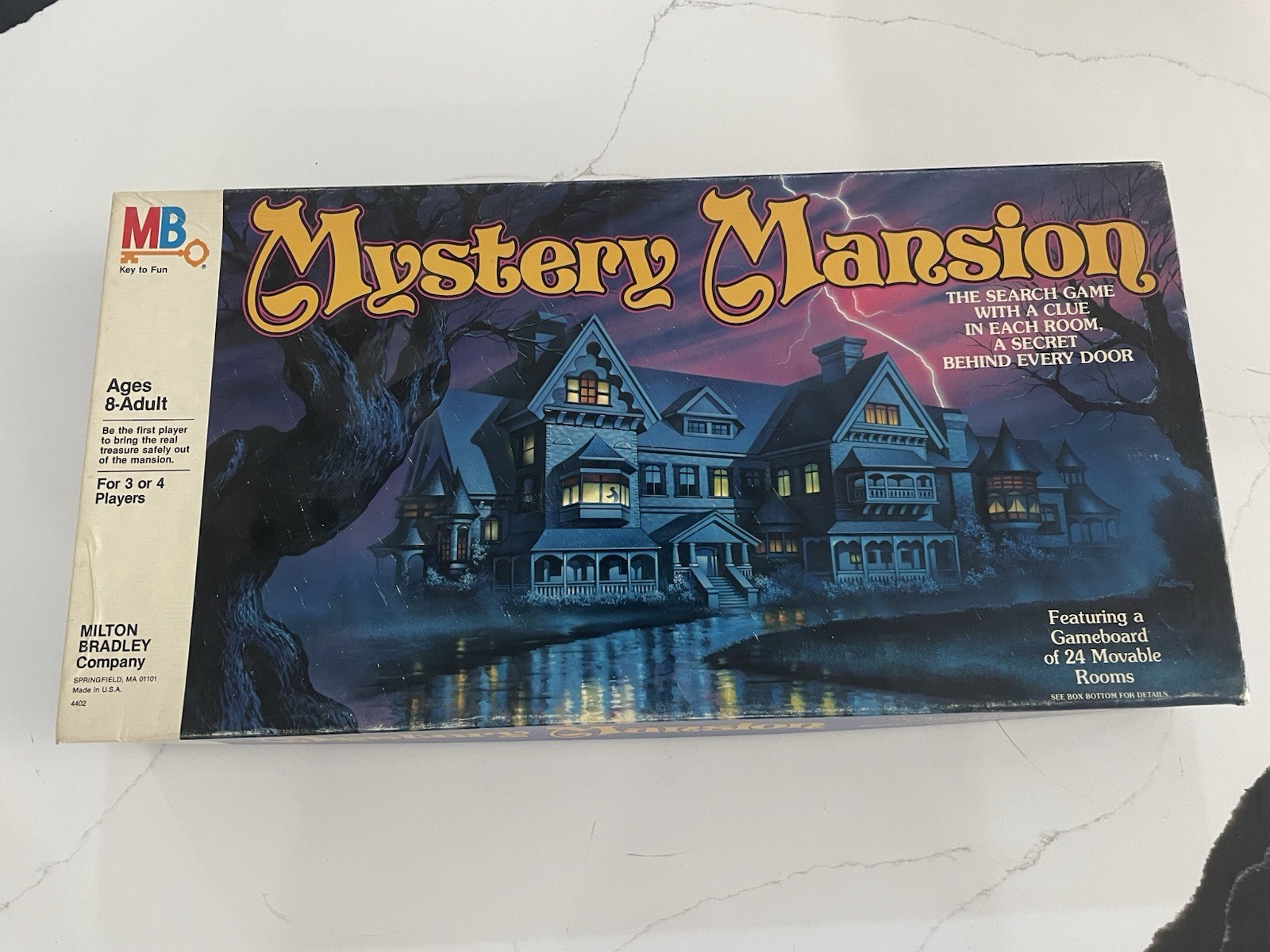 ~ Vintage Rare 1984 Mystery Mansion Board Game MB Milton Bradley COMPLETE ~