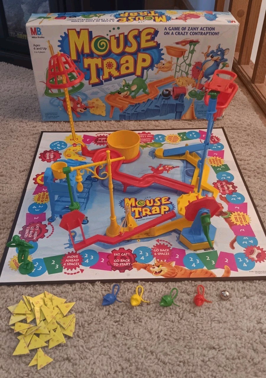 1994 Mouse Trap Game by Milton Bradley Complete in Great Condition Vintage