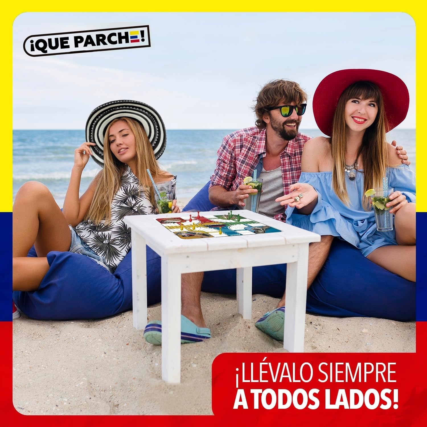 PARQUES Colombiano para 2 a 4 Jugadores Colombian Parques Board Game, Parchee…