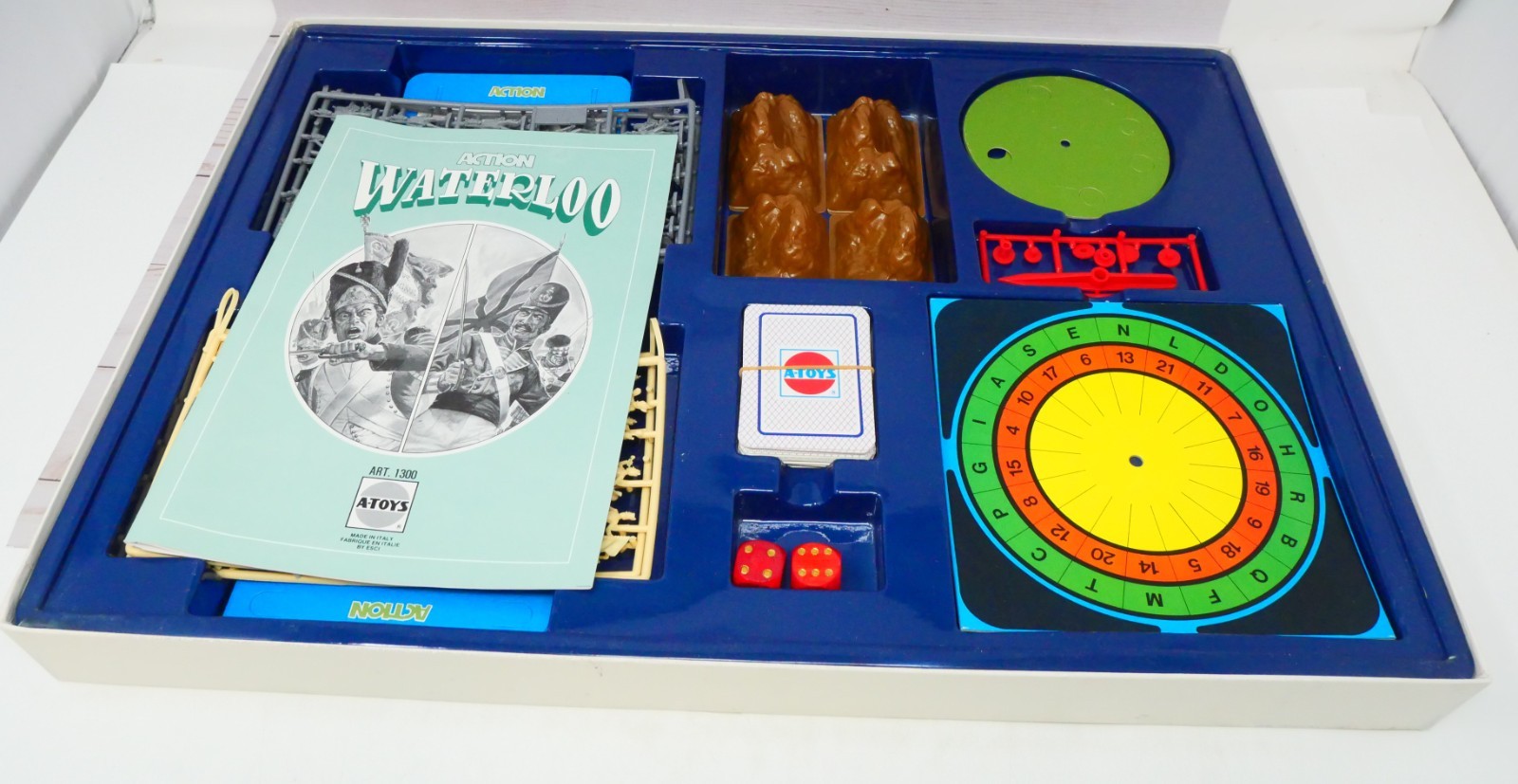Esci A-Toys 1300 Action Waterloo, The Battle of Waterloo Board Game, Complete