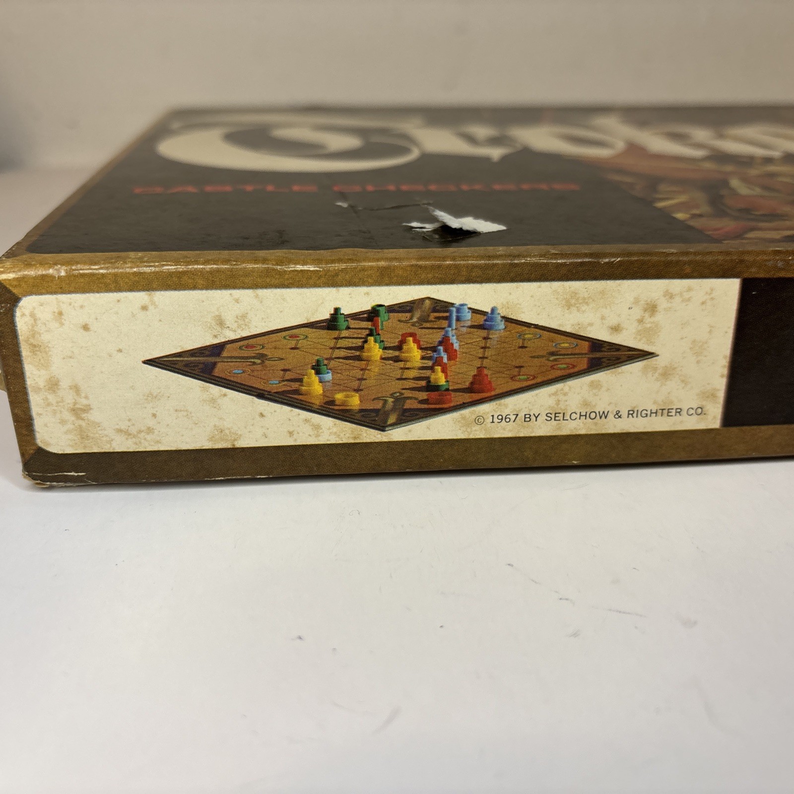 1967 Selchow Righter Troke Castle Checkers Game Complete Vintage