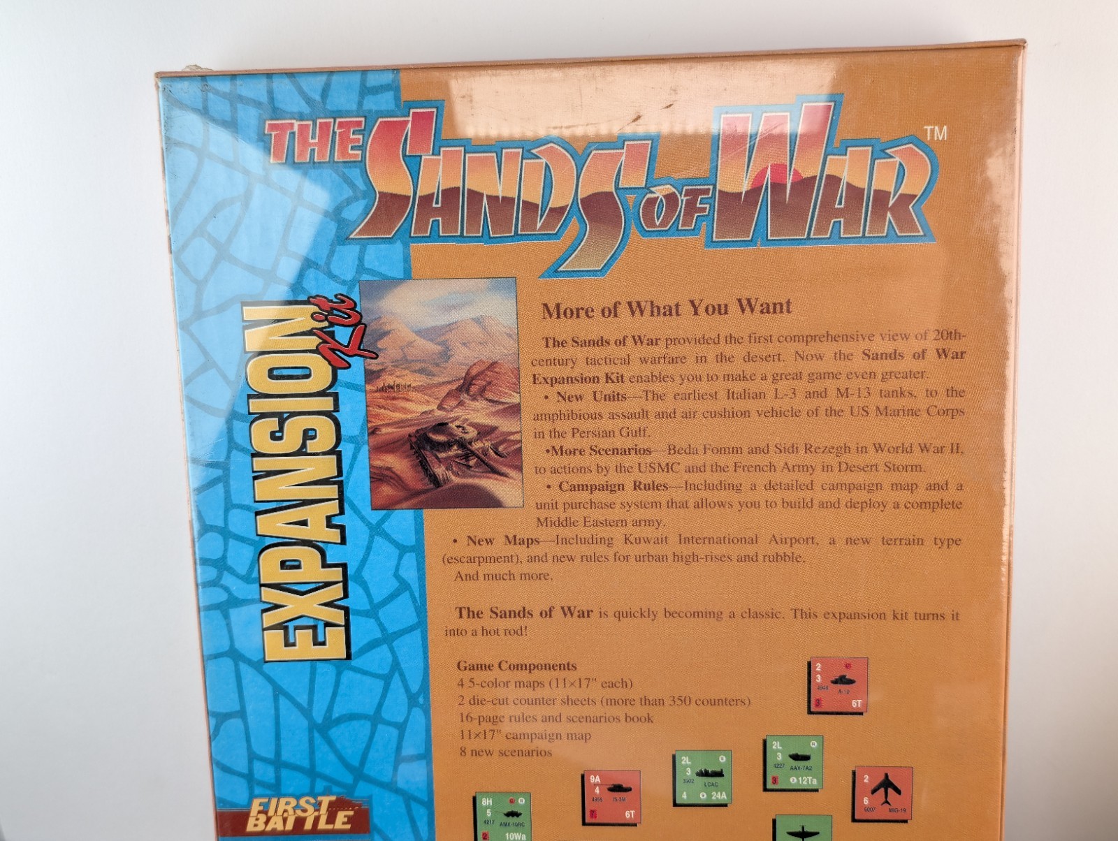 GDW Wargame Sands of War – Expansion Kit Box – NOS – NEW OLD STOCK