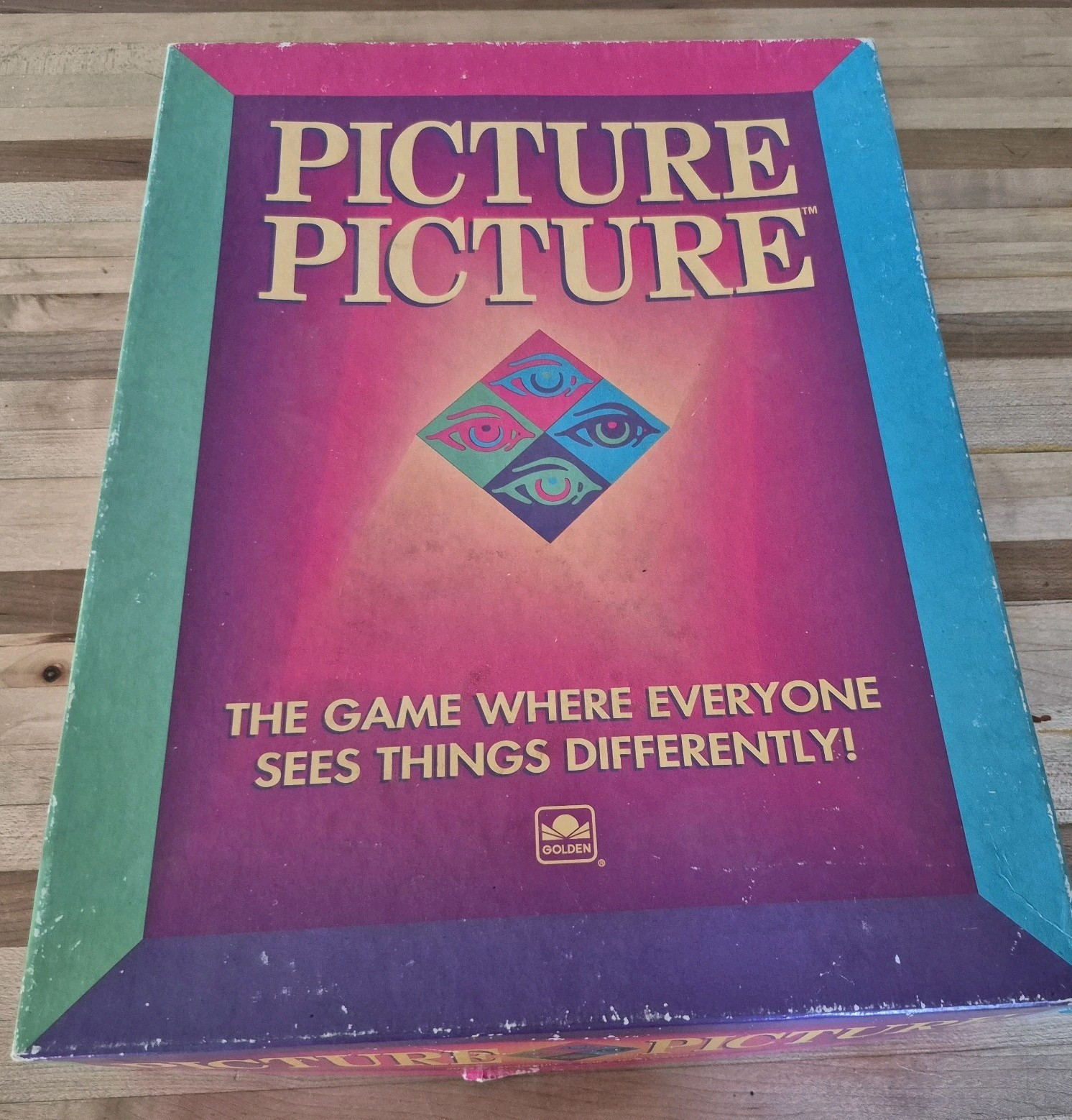 VINTAGE Picture Picture Board Game COMPLETE Golden 1992 90s Party