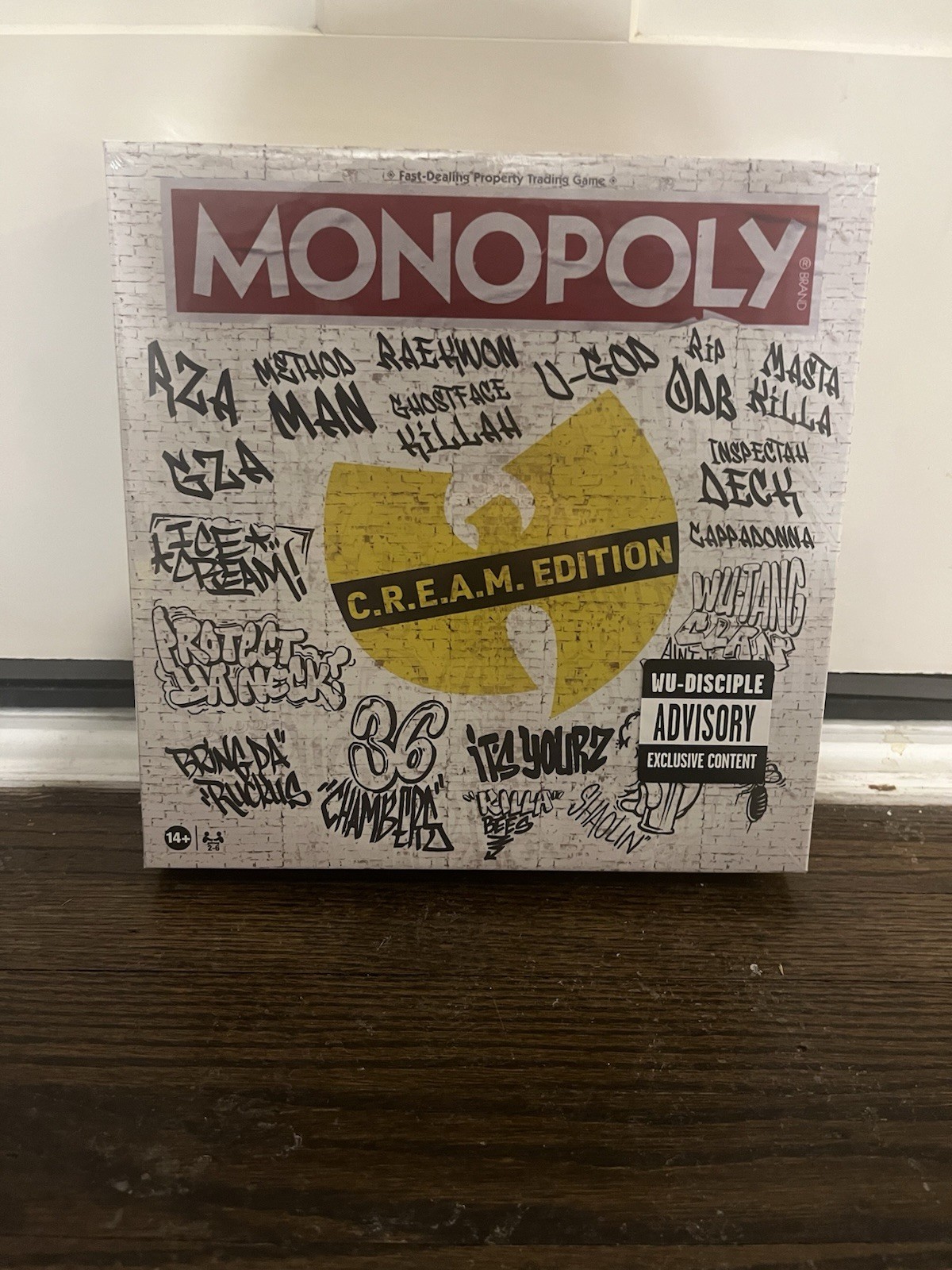 Wu Tang Clan MONOPOLY Board Game Cream (C.R.E.A.M. Edition) NEW SEALED