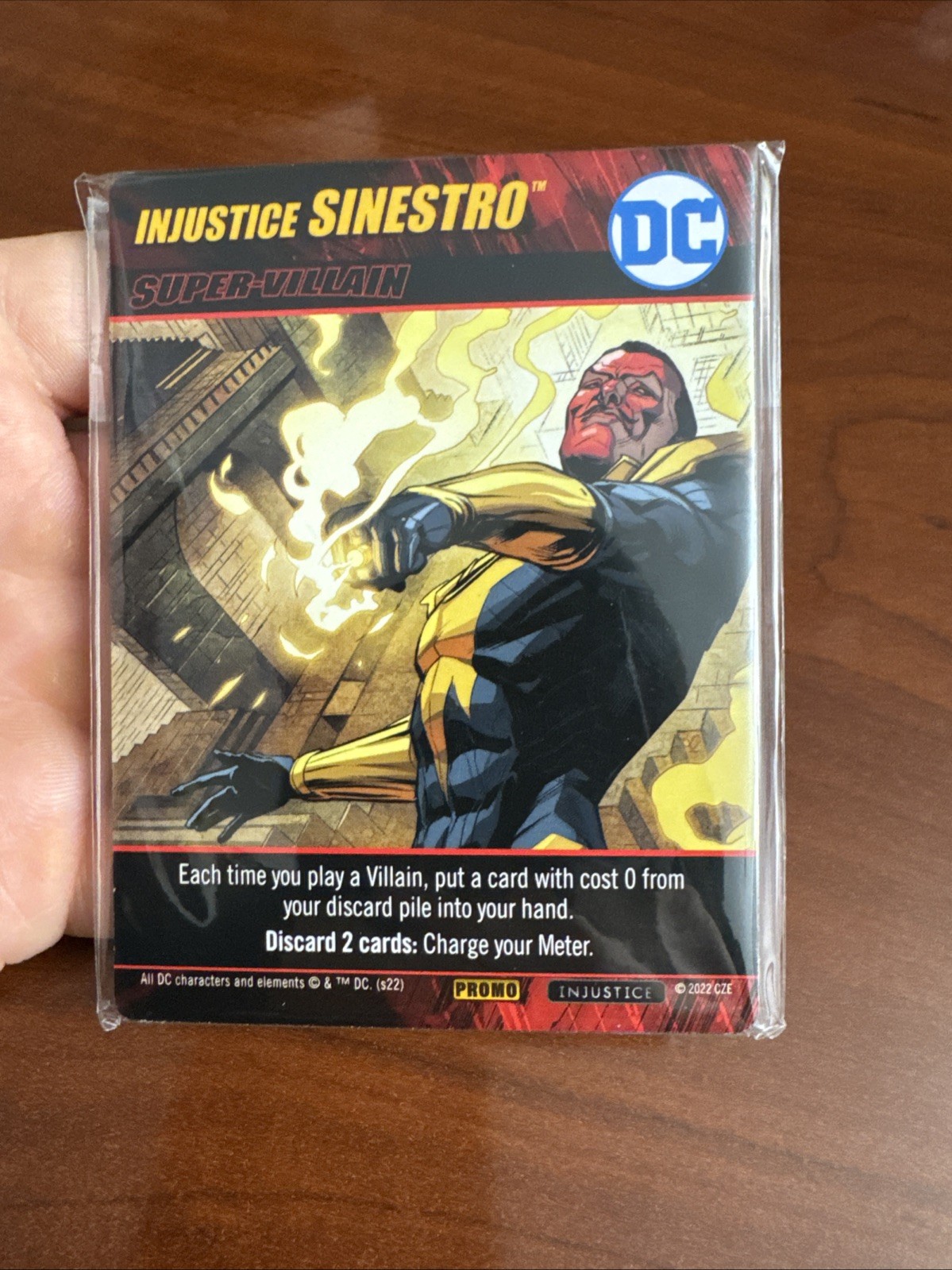 DC Deck-Building Game Injustice Oversized Card Replacements + Sinestro Promo
